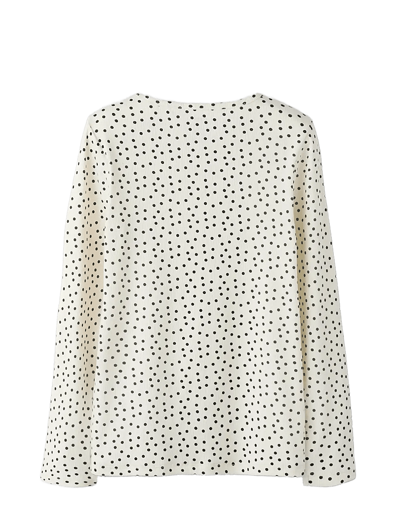 name it - NKFTENNA LS SLIM TOP PB - langärmelig - gardenia - 2