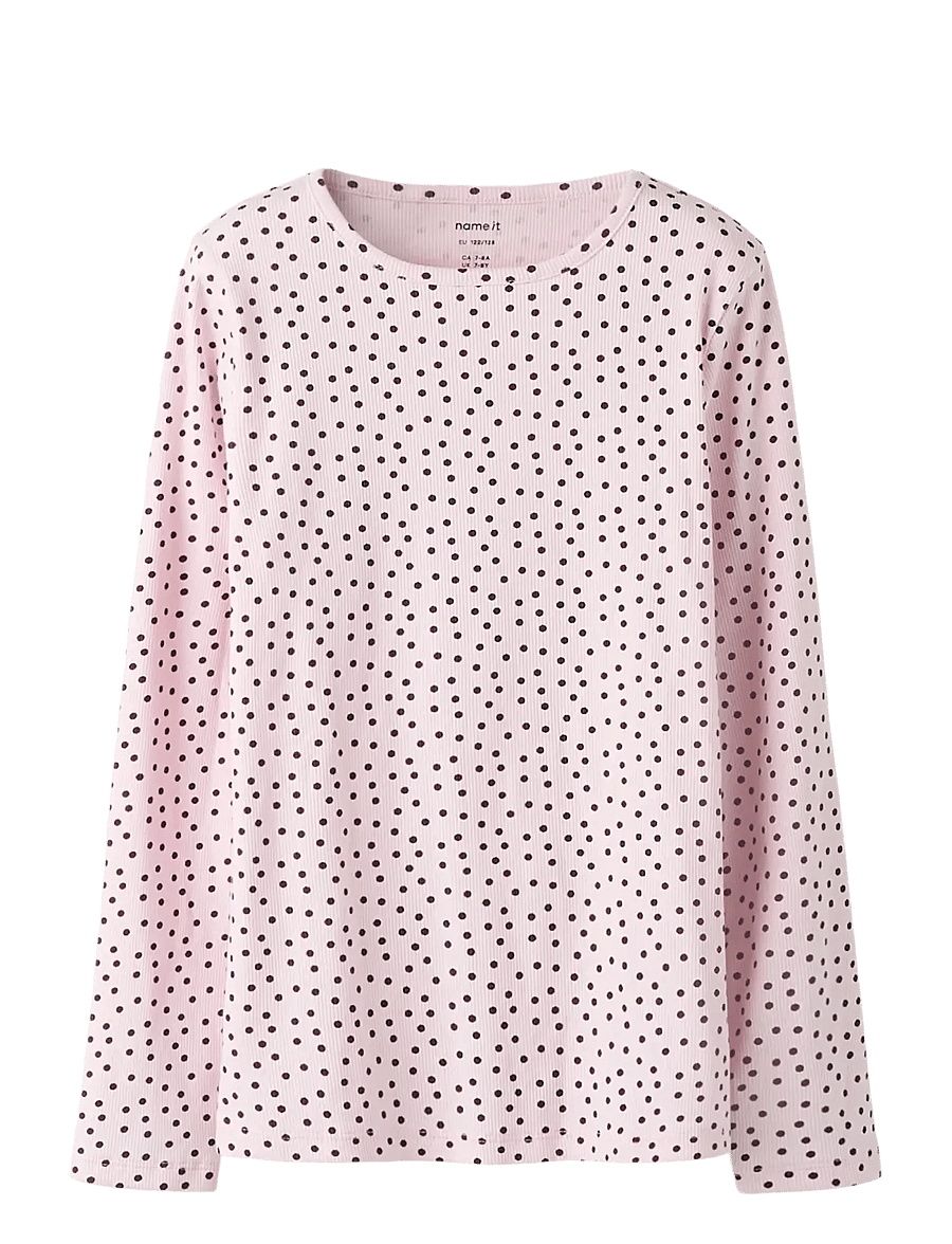 name it - NKFTENNA LS SLIM TOP PB - toppar & t-shirts - tender touch - 1