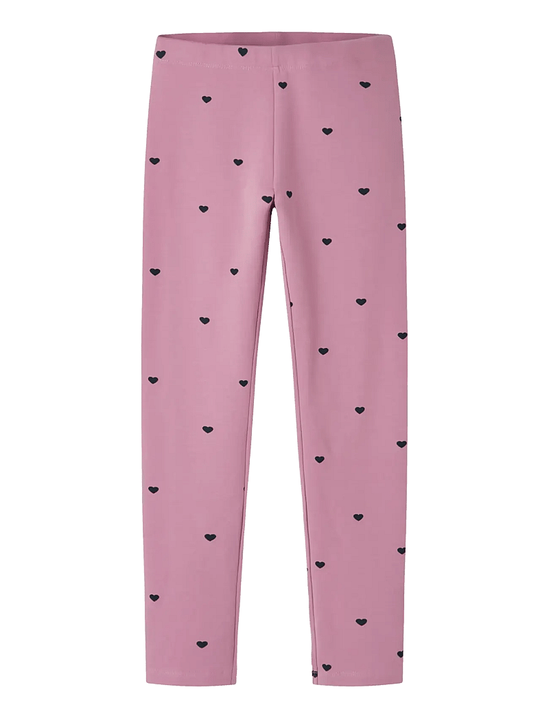 name it - NKFDAVINA AOP SWE LEGGING BRU NOOS - leggings - mauve orchid - 1