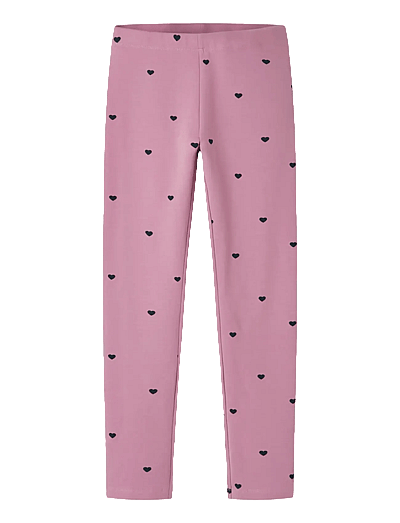 name it NKFDAVINA AOP SWE LEGGING BRU NOOS - Leggings - MAUVE ORCHID / pink/rose