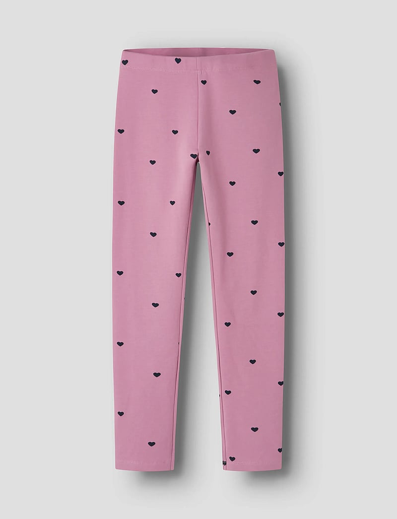 name it - NKFDAVINA AOP SWE LEGGING BRU NOOS - leggings - mauve orchid - 0