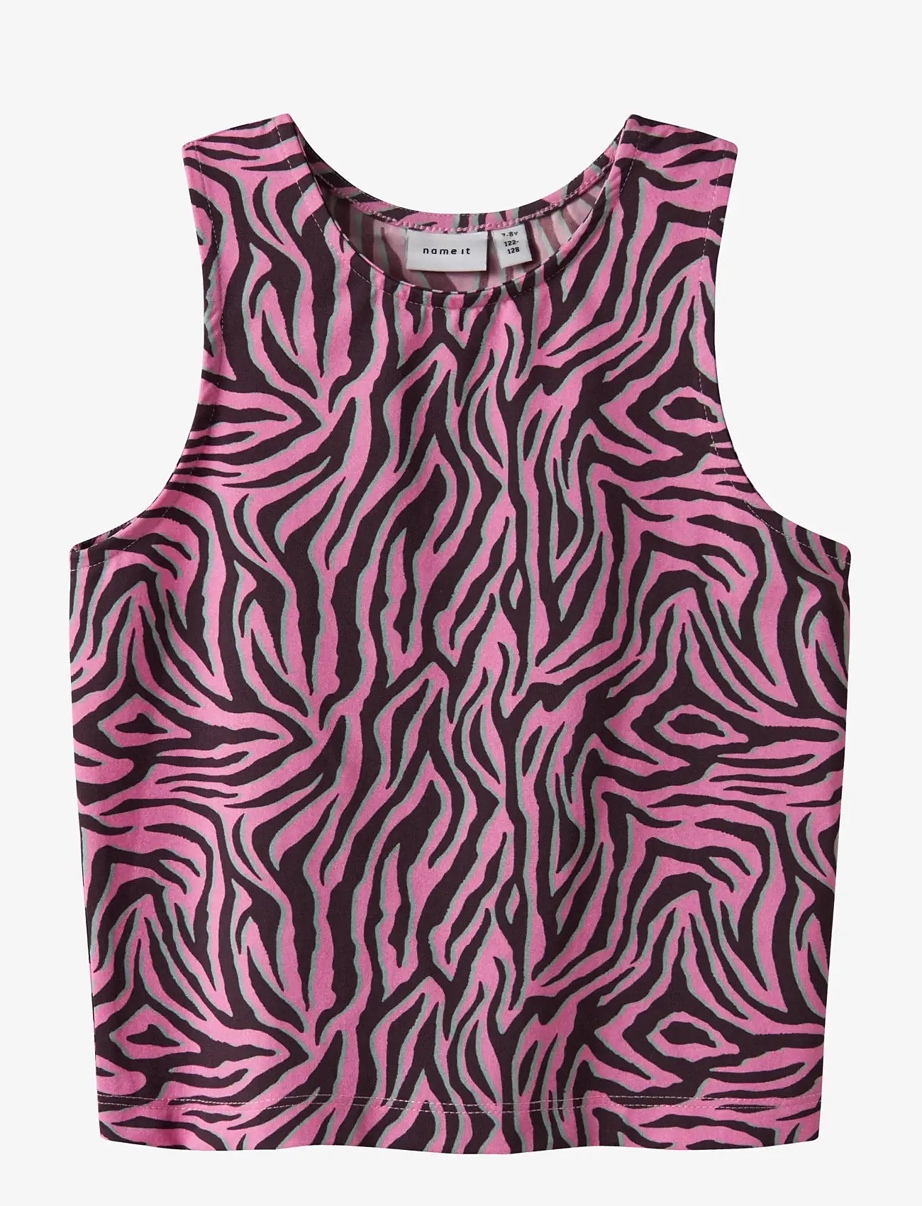 name it - NKFBRITTA SL SLIM TOP PB - linnen - blackberry wine - 1