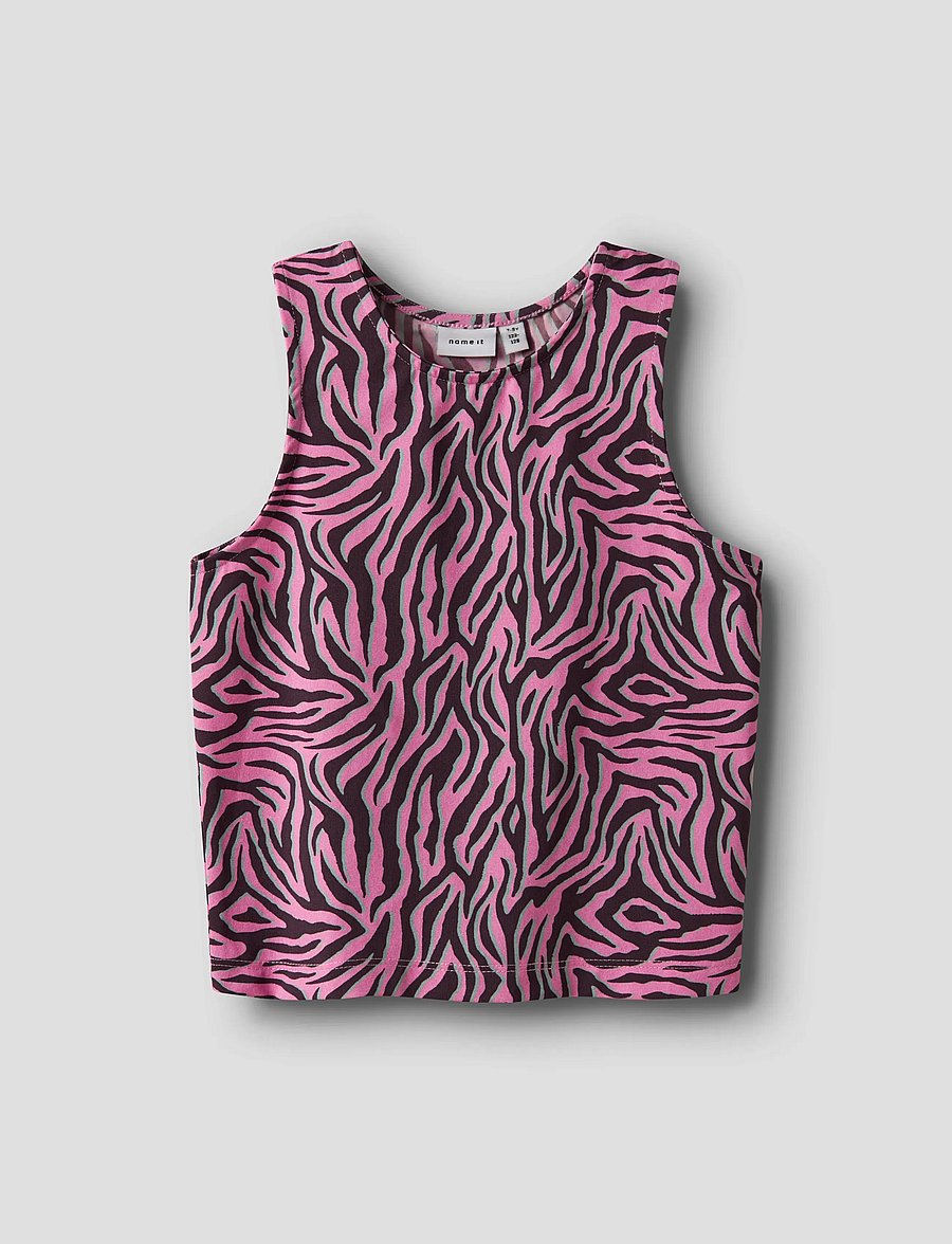 name it - NKFBRITTA SL SLIM TOP PB - Õlapaeltega topid - blackberry wine - 0