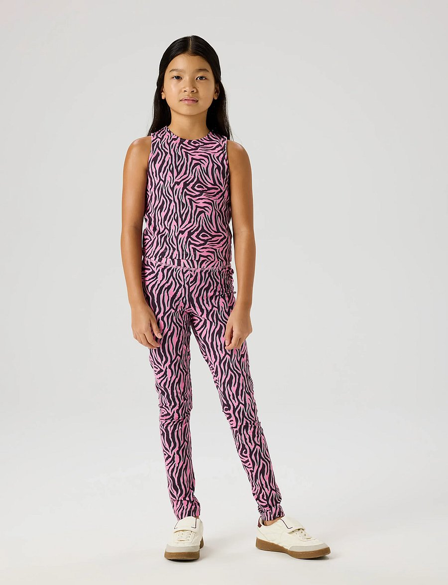 name it - NKFBRITTA SLIM LEGGING PB - leggings - blackberry wine - 4