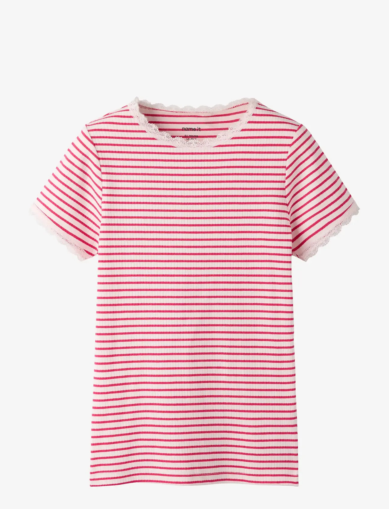 name it - NKFFENSINA SS SLIM TOP PB - kortærmede t-shirts - love potion - 0
