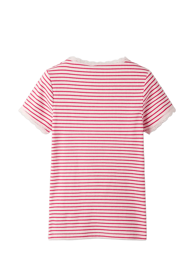 name it - NKFFENSINA SS SLIM TOP PB - lühikeste varrukatega t-särgid - love potion - 1
