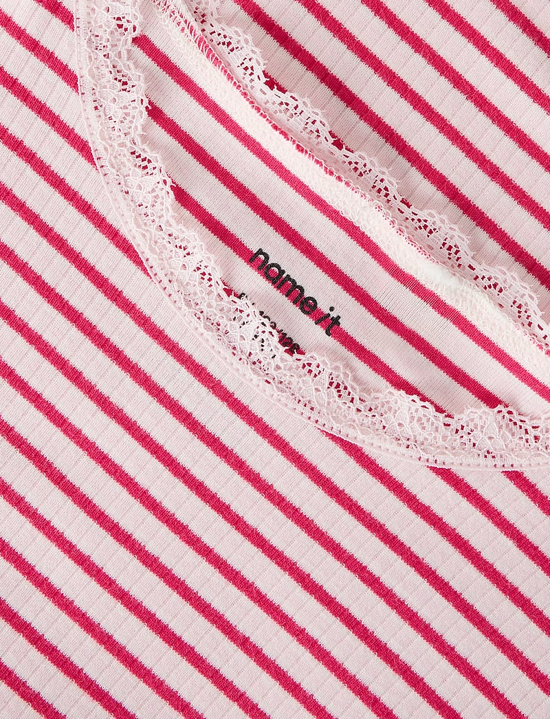 name it - NKFFENSINA SS SLIM TOP PB - lühikeste varrukatega t-särgid - love potion - 2