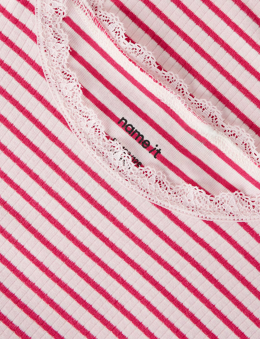 name it - NKFFENSINA SS SLIM TOP PB - kurzärmelige - love potion - 2