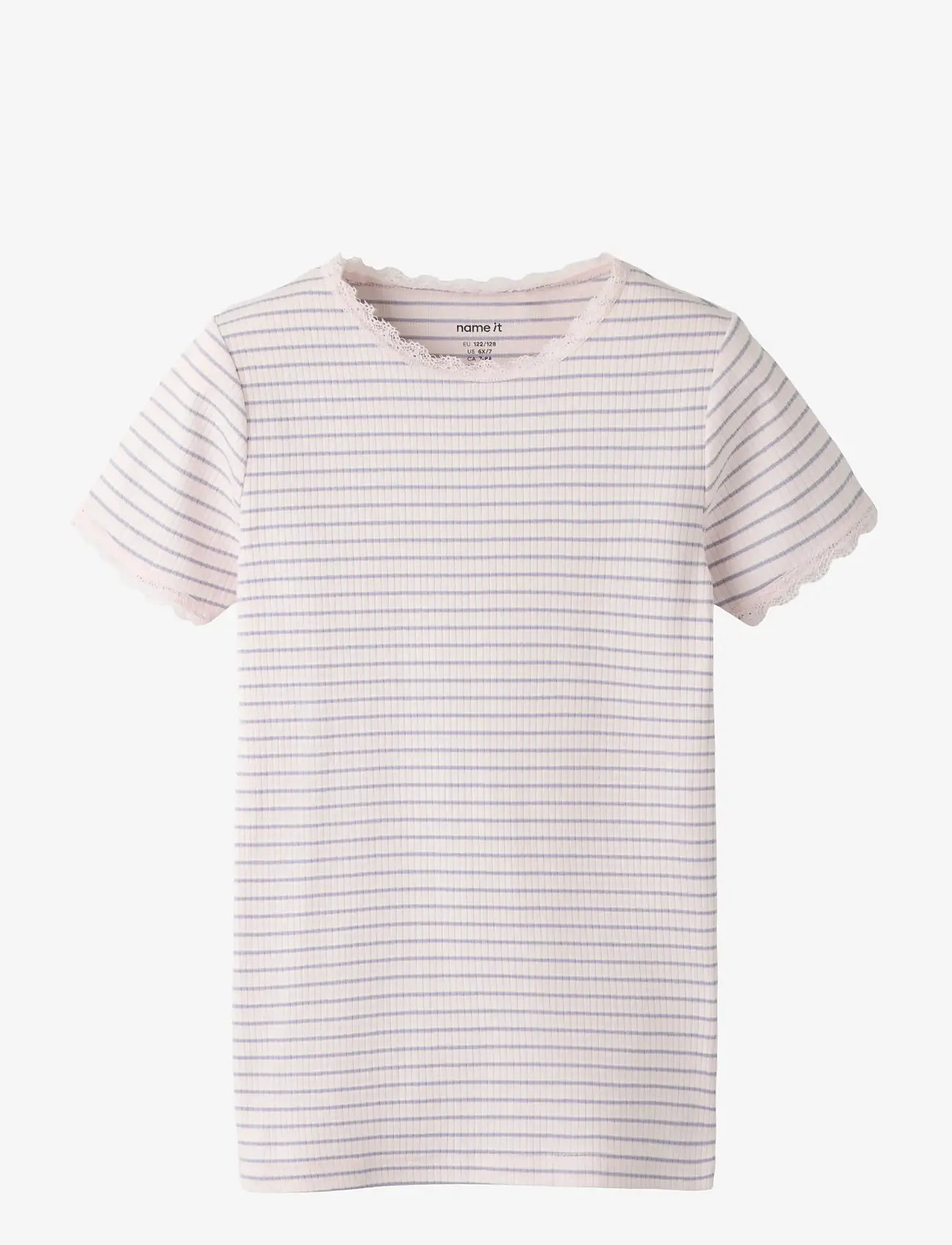 name it - NKFFENSINA SS SLIM TOP PB - kortærmede t-shirts - tender touch - 0