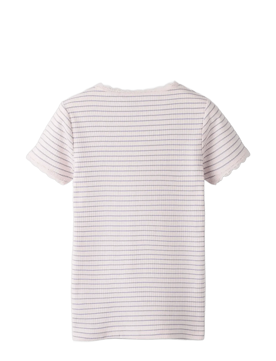 name it - NKFFENSINA SS SLIM TOP PB - t-shirts à manches courtes - tender touch - 1