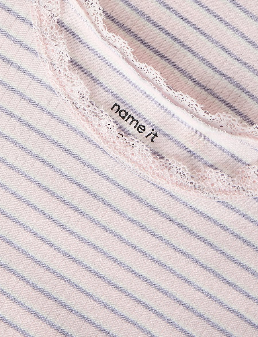name it - NKFFENSINA SS SLIM TOP PB - t-shirts à manches courtes - tender touch - 2