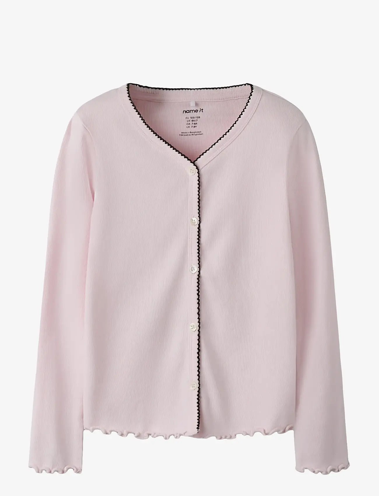 name it - NKFFIONA LS SLIM TOP PB - cardigans - tender touch - 0