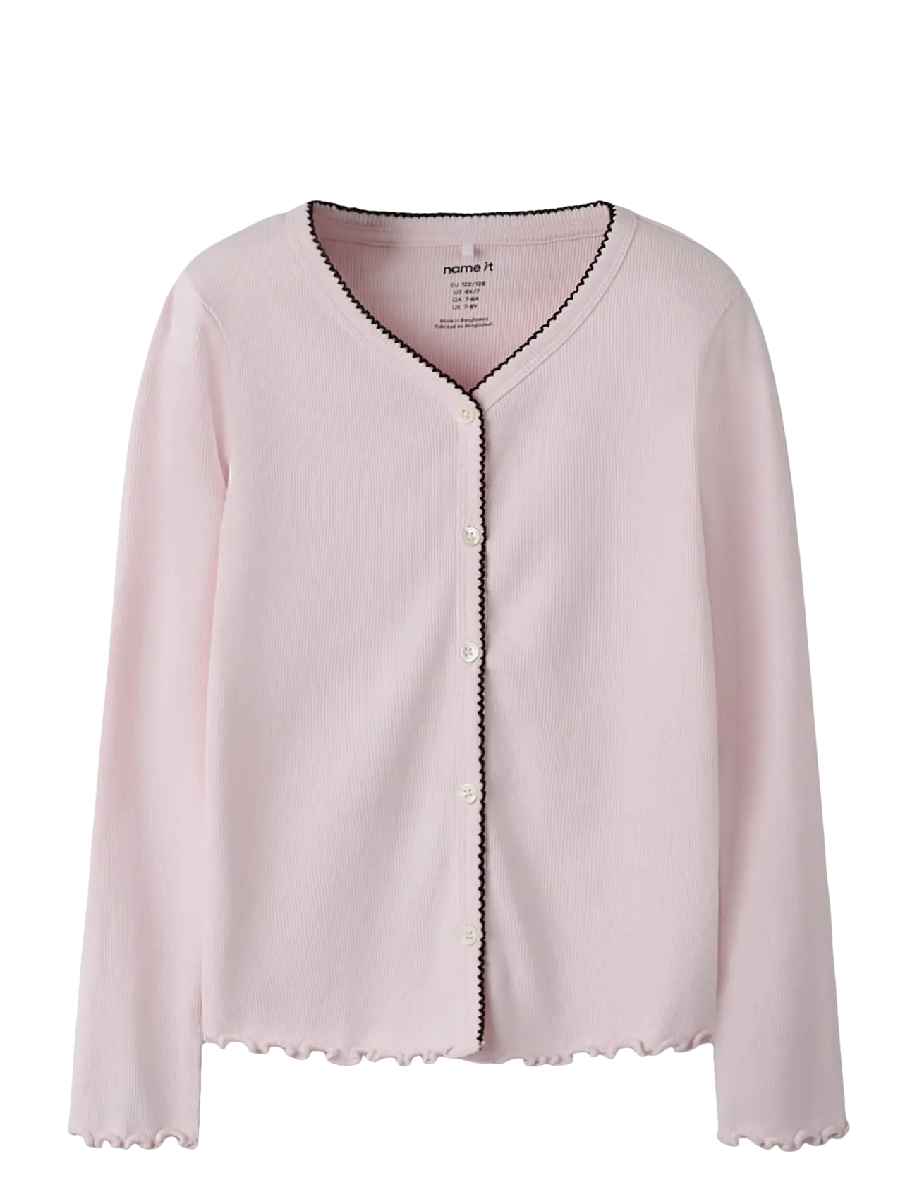name it NKFFIONA LS SLIM TOP PB - Strik - TENDER TOUCH / pink/rose