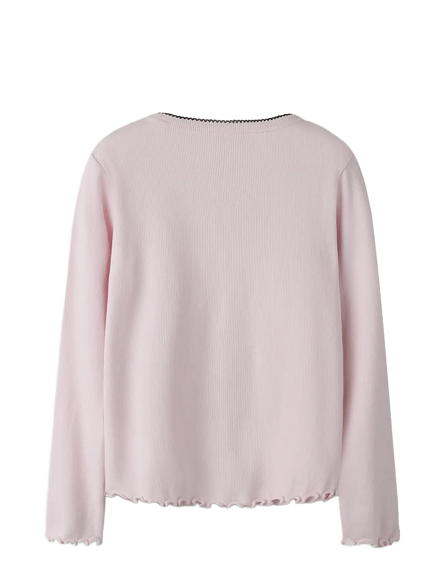 name it - NKFFIONA LS SLIM TOP PB - cardigans - tender touch - 1