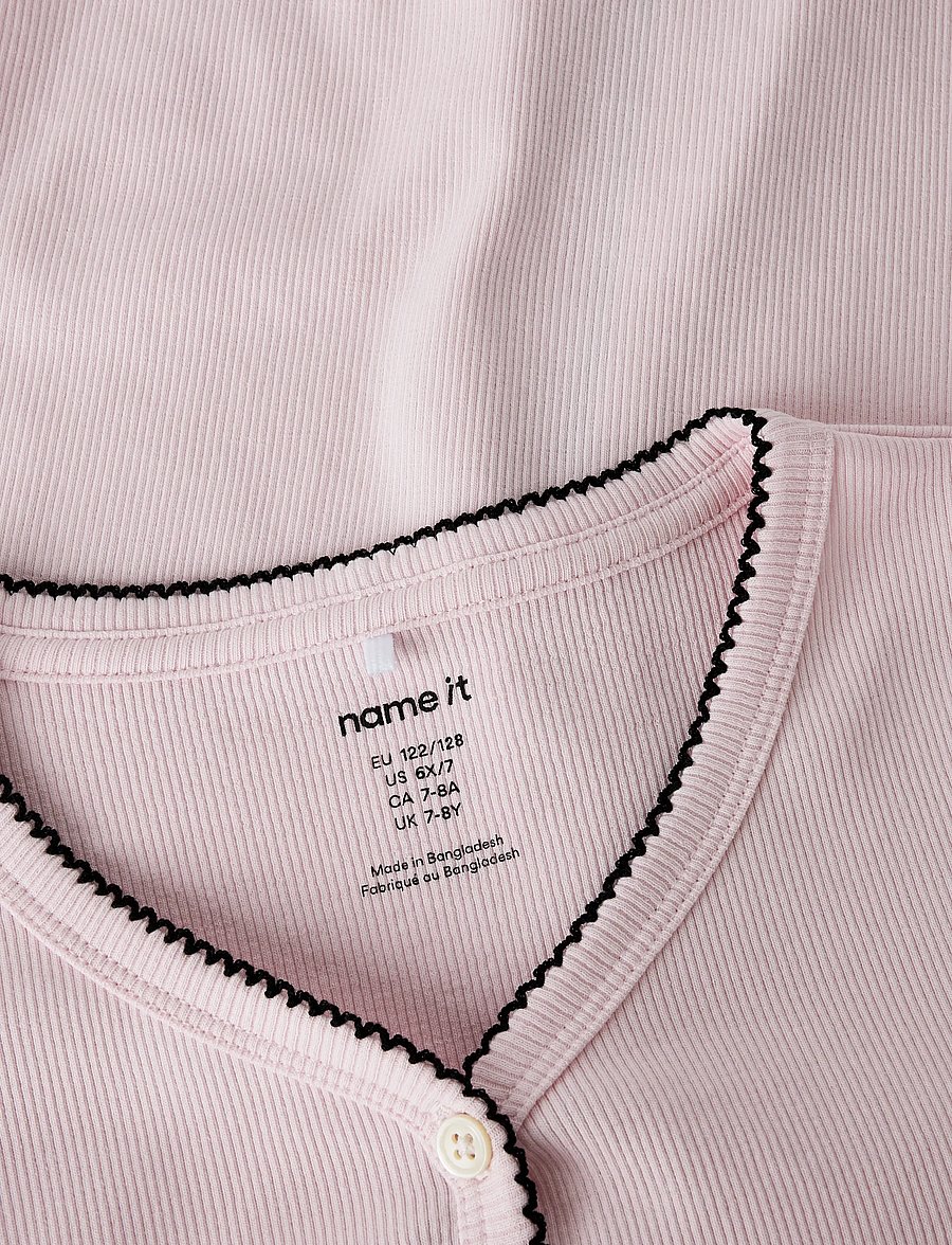 name it - NKFFIONA LS SLIM TOP PB - cardigans - tender touch - 2