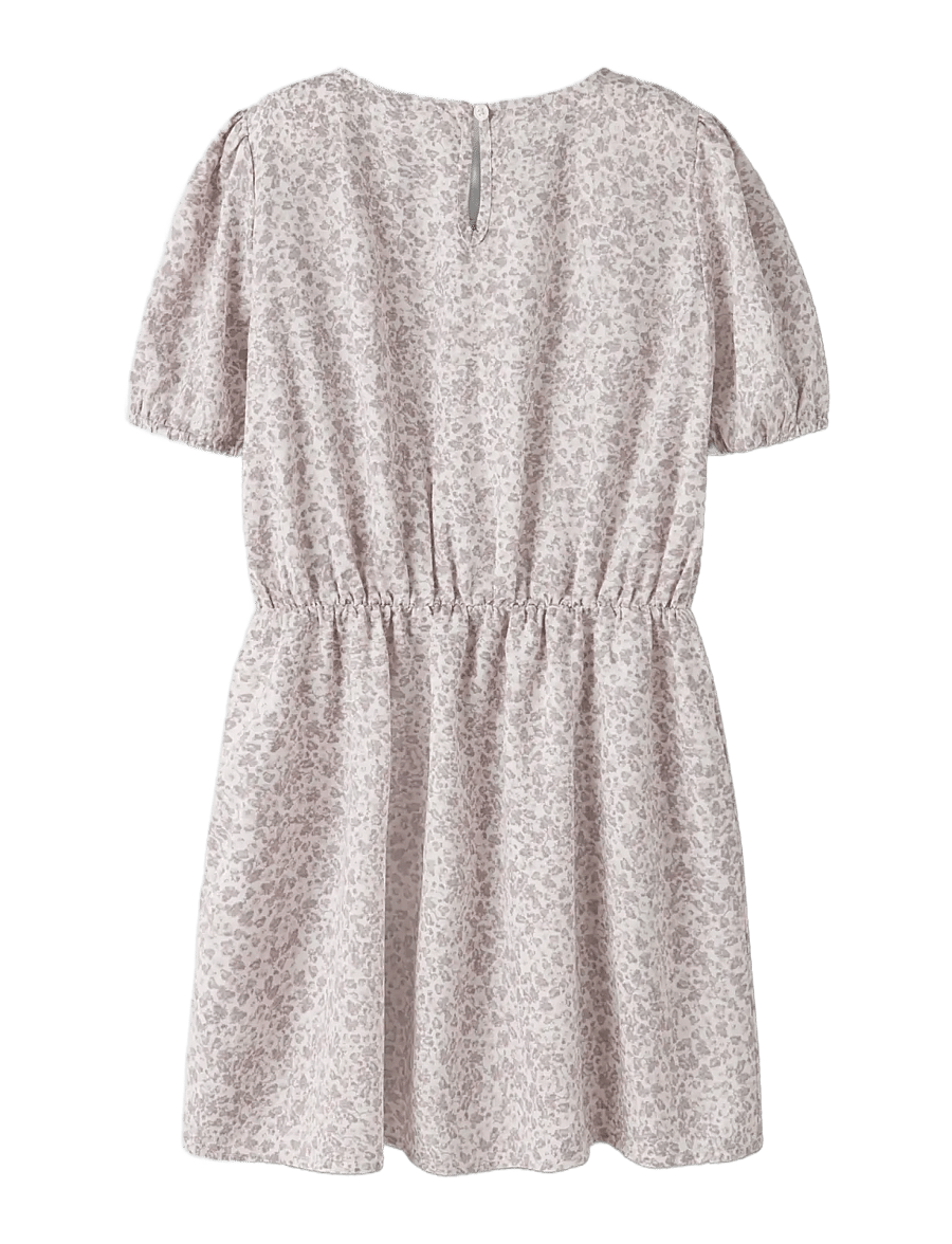 name it - NKFFANY SS WRAP DRESS PB - kurzärmelige freizeitkleider - cloud dancer - 1