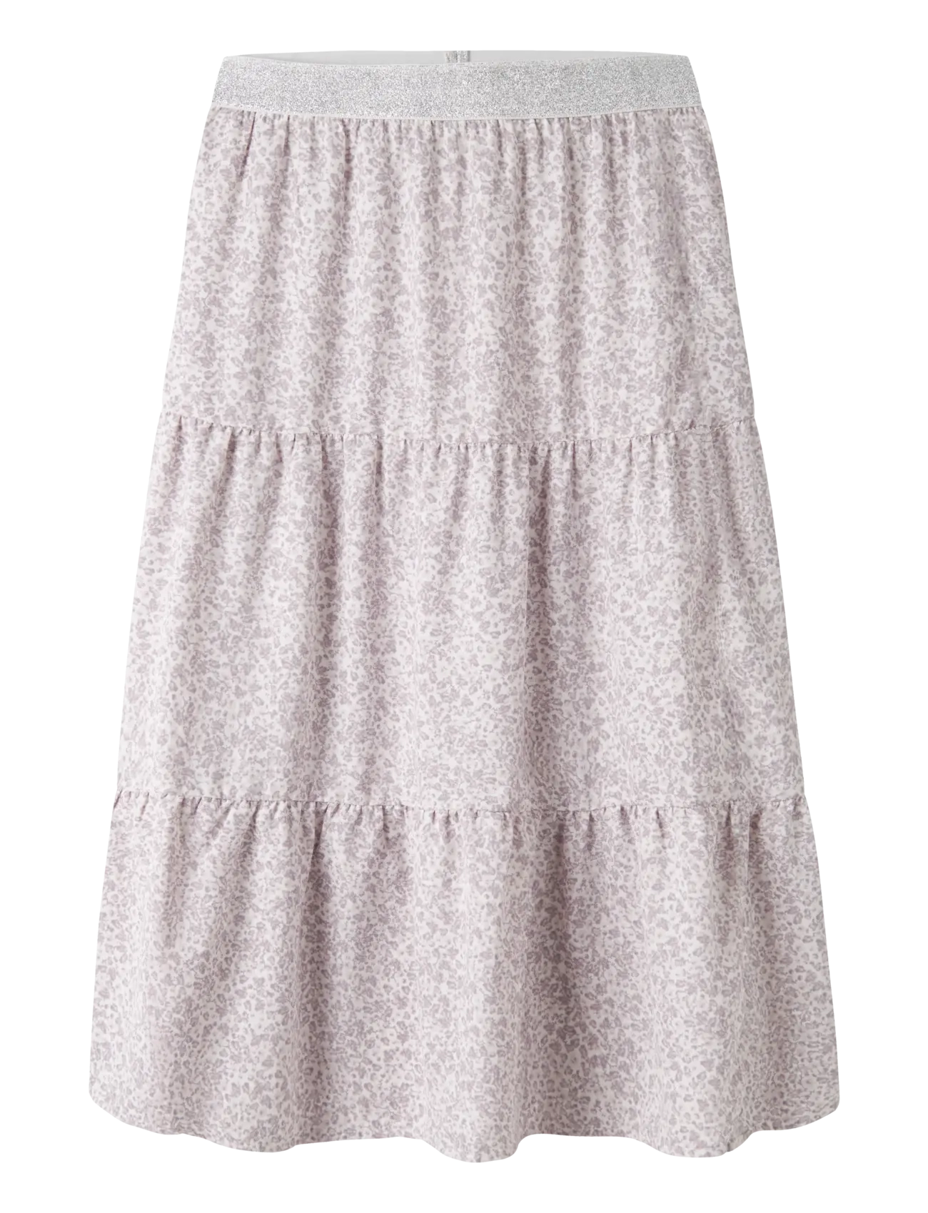 name it NKFFANY MAXI SKIRT PB - Maxi skirt - CLOUD DANCER / silver