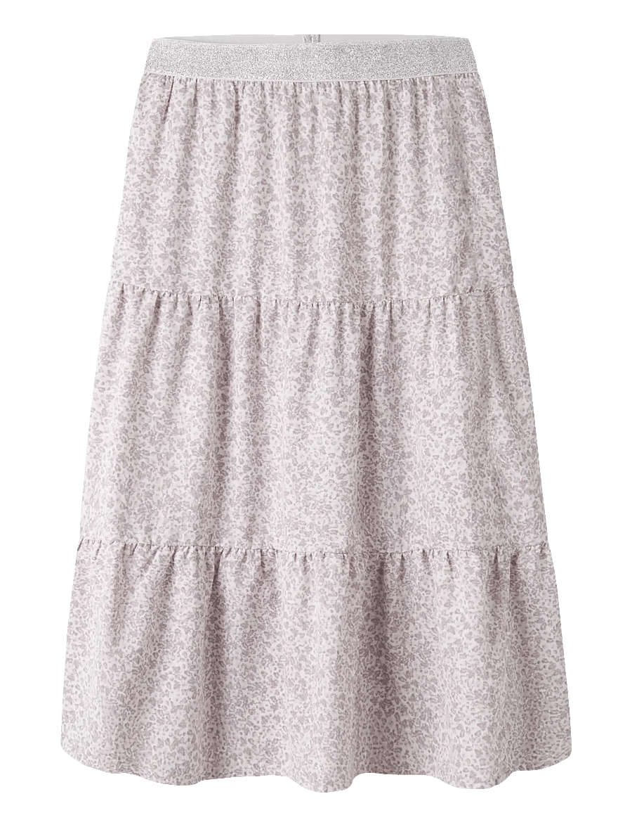 name it - NKFFANY MAXI SKIRT PB - maxi skirt - cloud dancer - 0