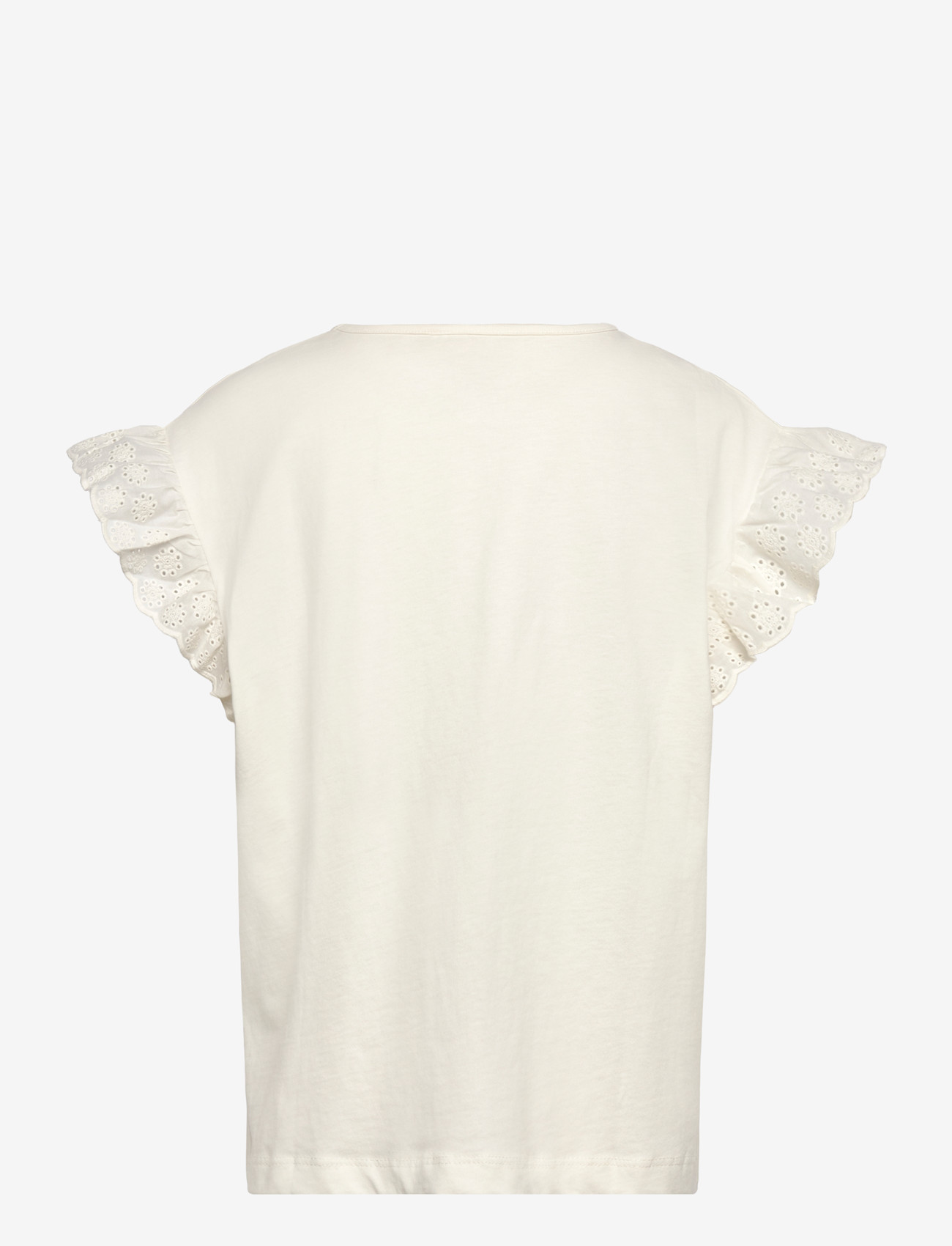 name it - NKFHAZEL CAPSL SH NREG TOP PB - short-sleeved t-shirts - gardenia - 1
