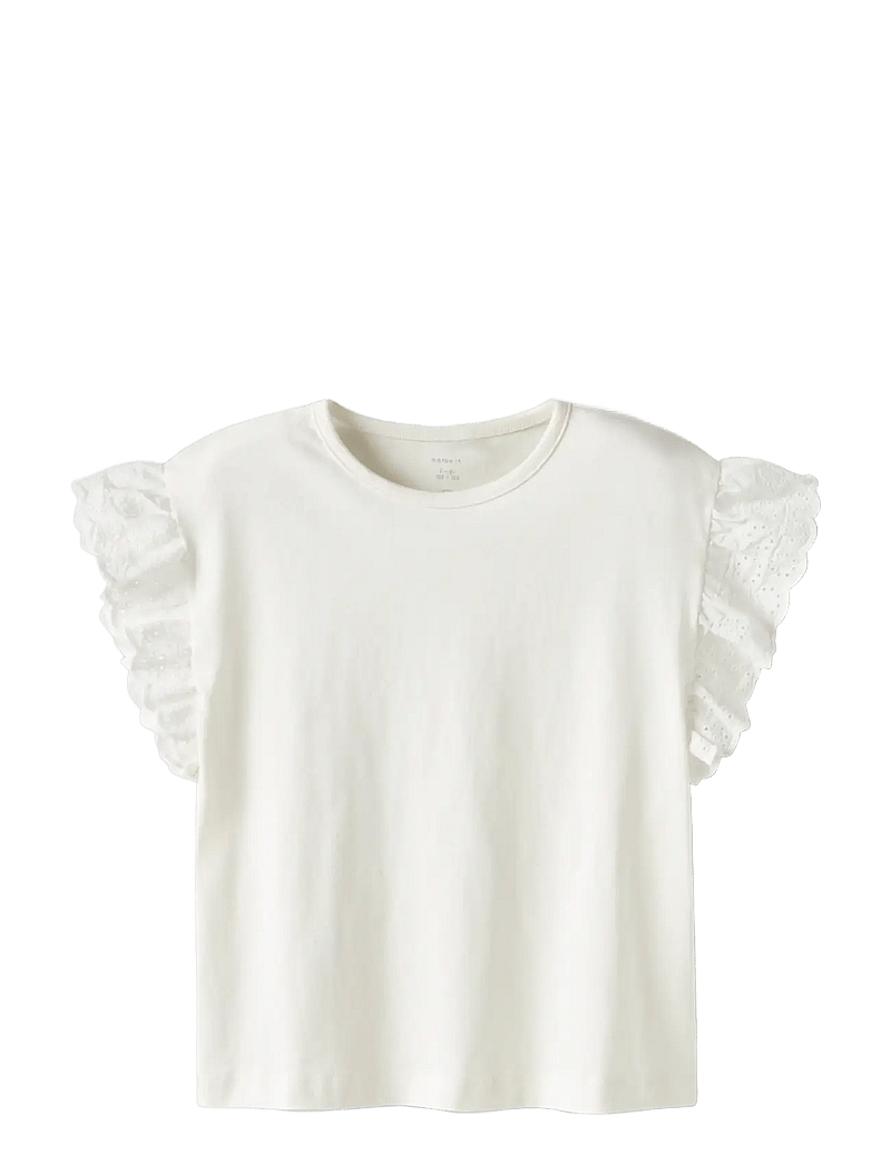 name it - NKFHAZEL CAPSL SH NREG TOP PB - kortærmede t-shirts - gardenia - 2