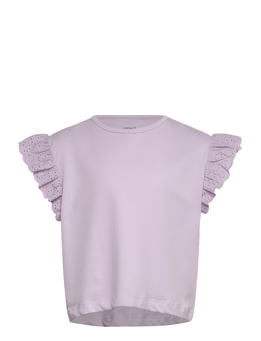 name it - NKFHAZEL CAPSL SH NREG TOP PB - kortærmede t-shirts - orchid petal - 0