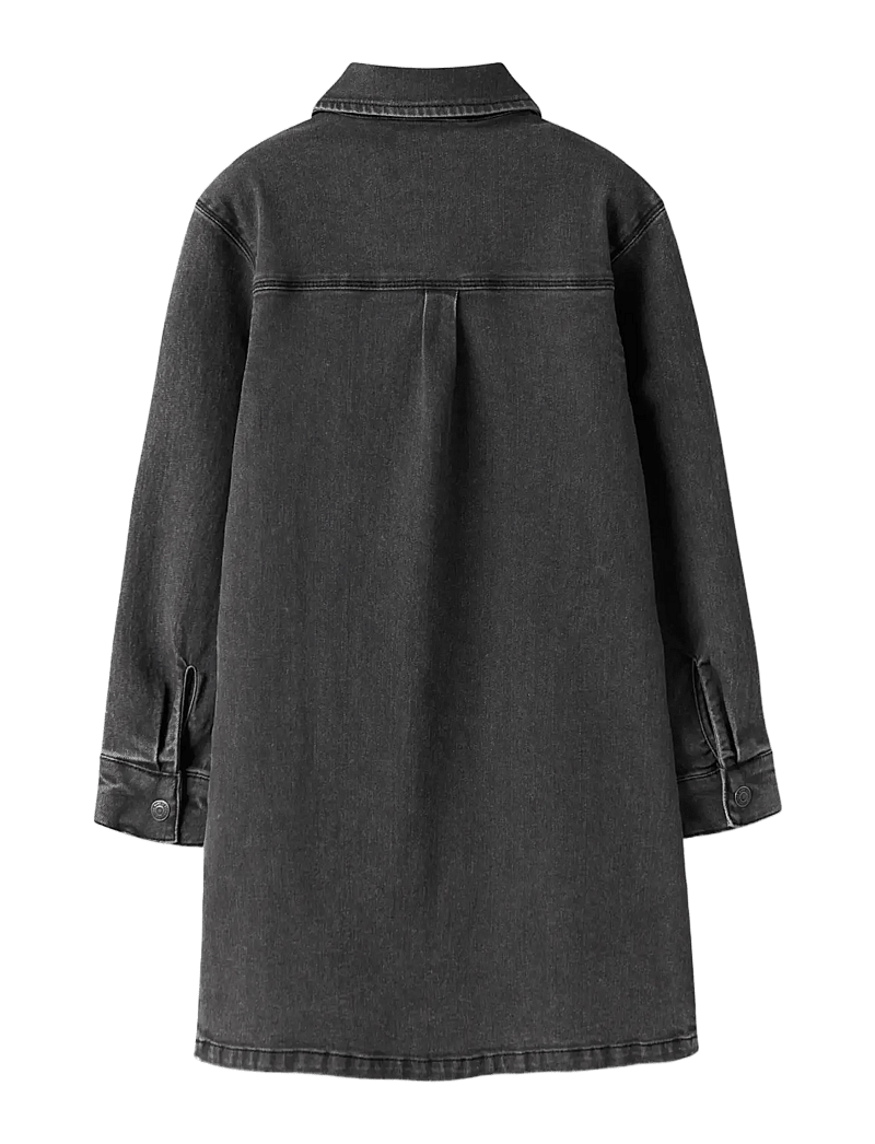 name it - NKFJEANNIE LS DNM DRESS 2133-FT B - langärmelige freizeitkleider - medium grey denim - 2