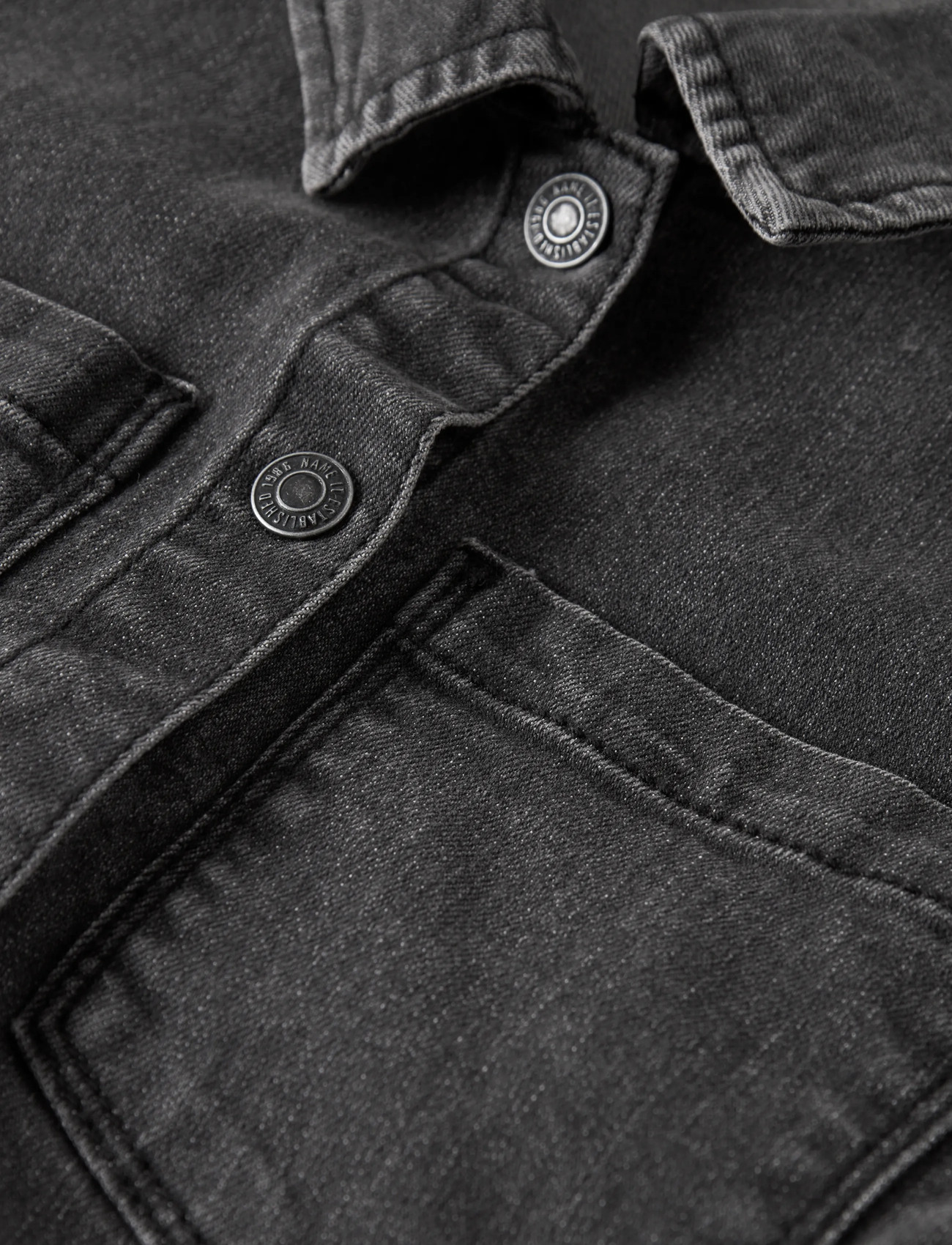 name it - NKFJEANNIE LS DNM DRESS 2133-FT B - langärmelige freizeitkleider - medium grey denim - 4