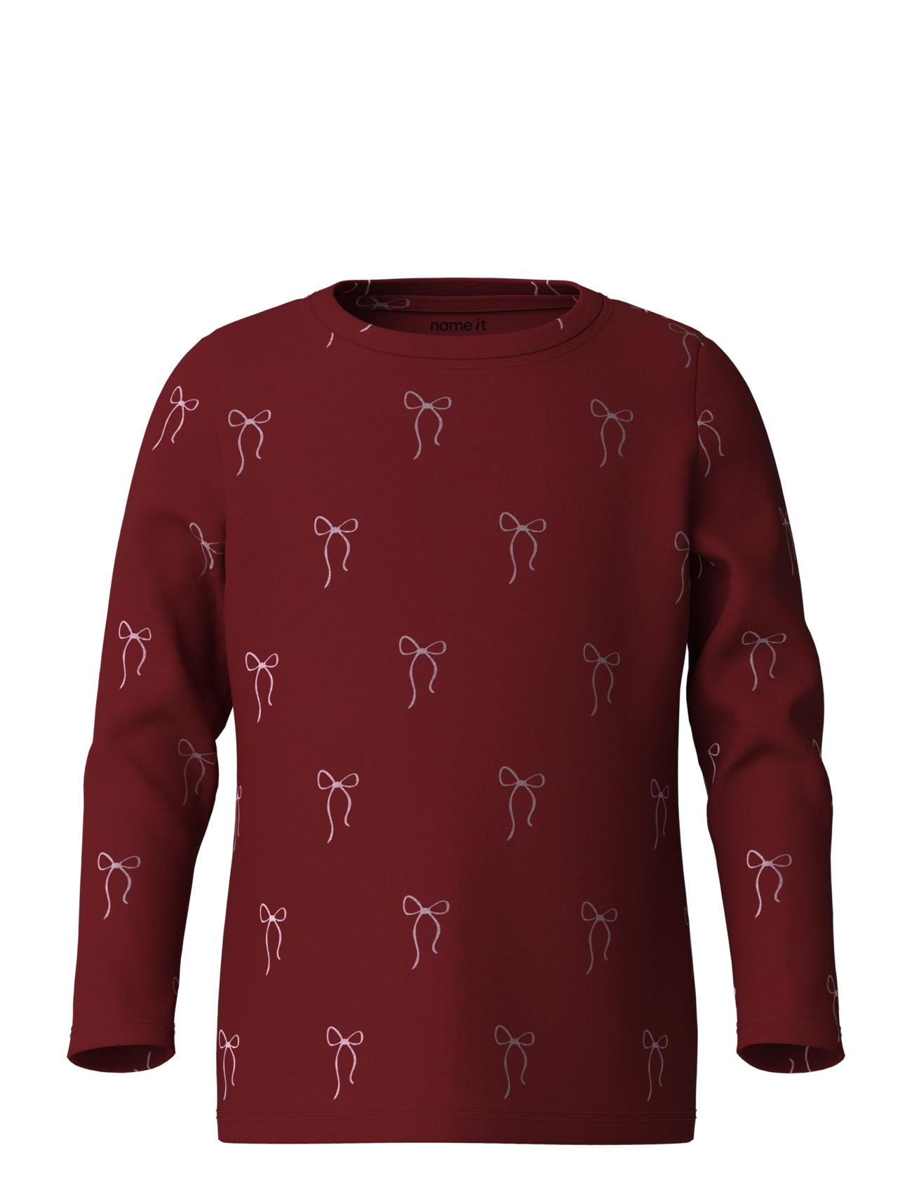 name it NMFRI LS TOP - T-shirts - RED DAHLIA / burgundy