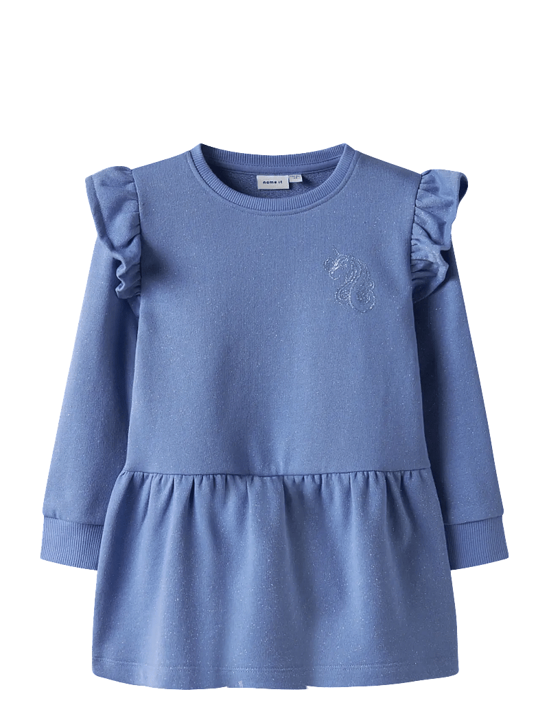 name it - NMFTILDE NREG SWE DRESS UNB PB - pikkade varrukatega vabaaja kleidid - persian jewel - 0