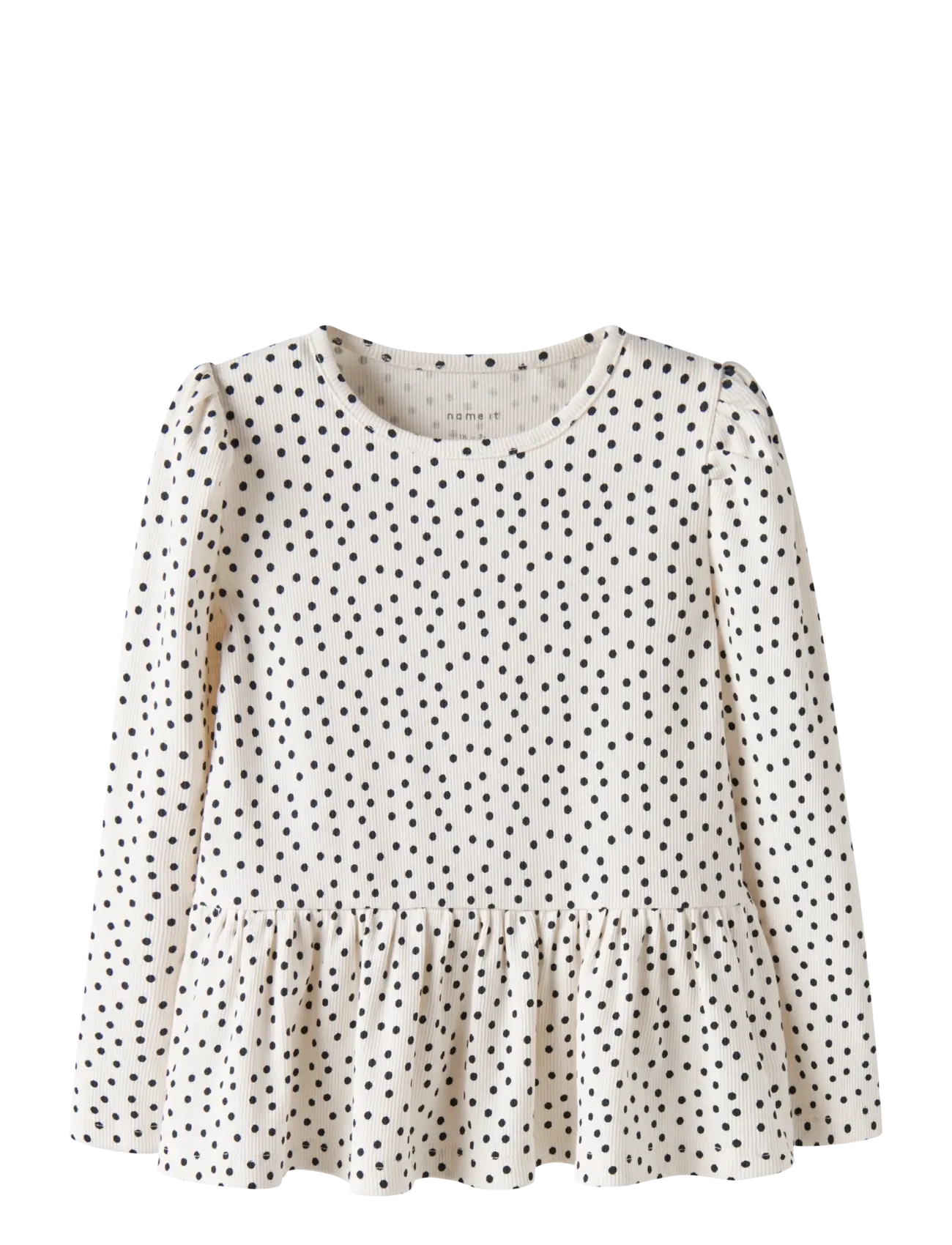 name it NMFTENNA LS TOP PB - Oberteile & T-Shirts - GARDENIA / cream