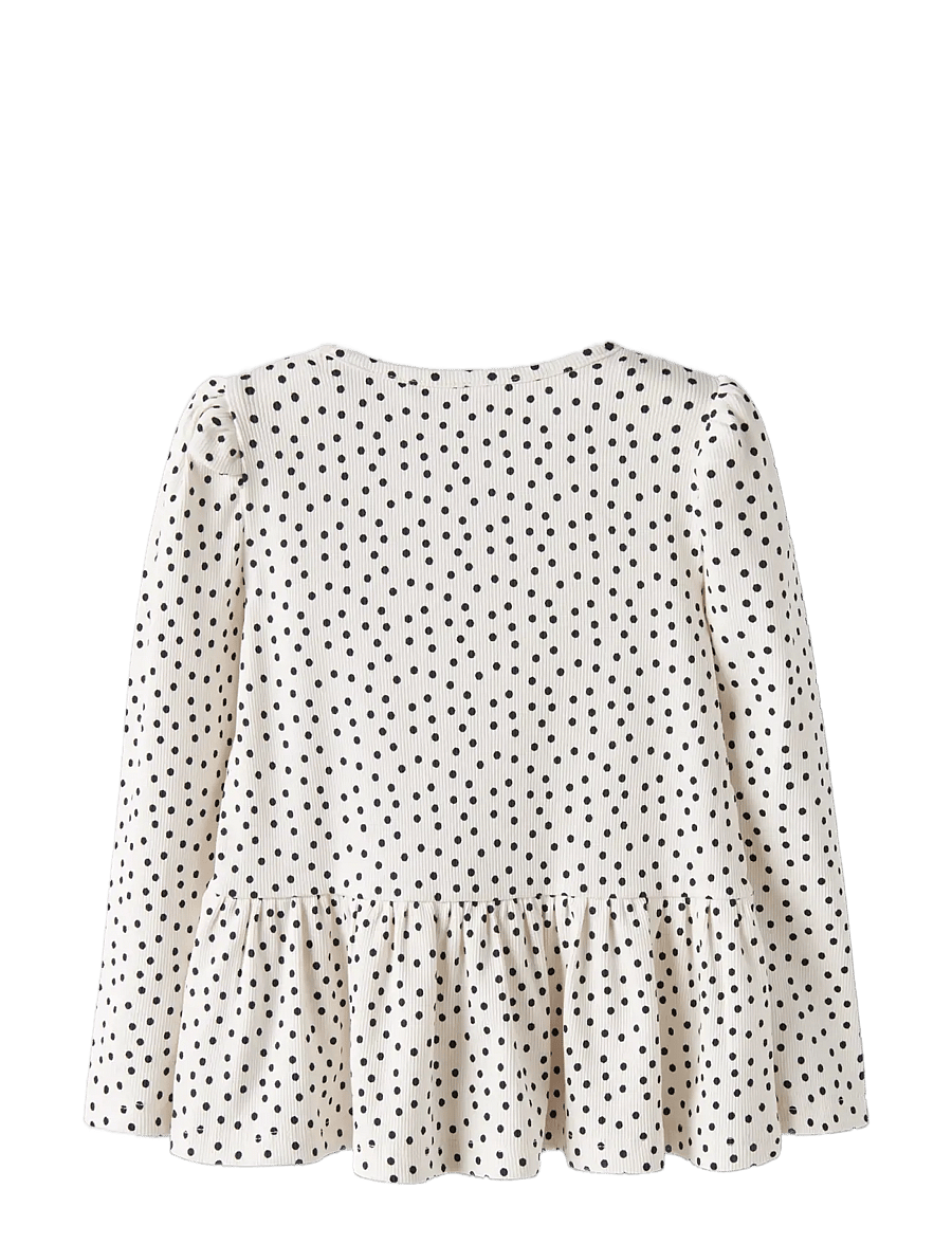 name it - NMFTENNA LS TOP PB - pikkade varrukatega t-särgid - gardenia - 1