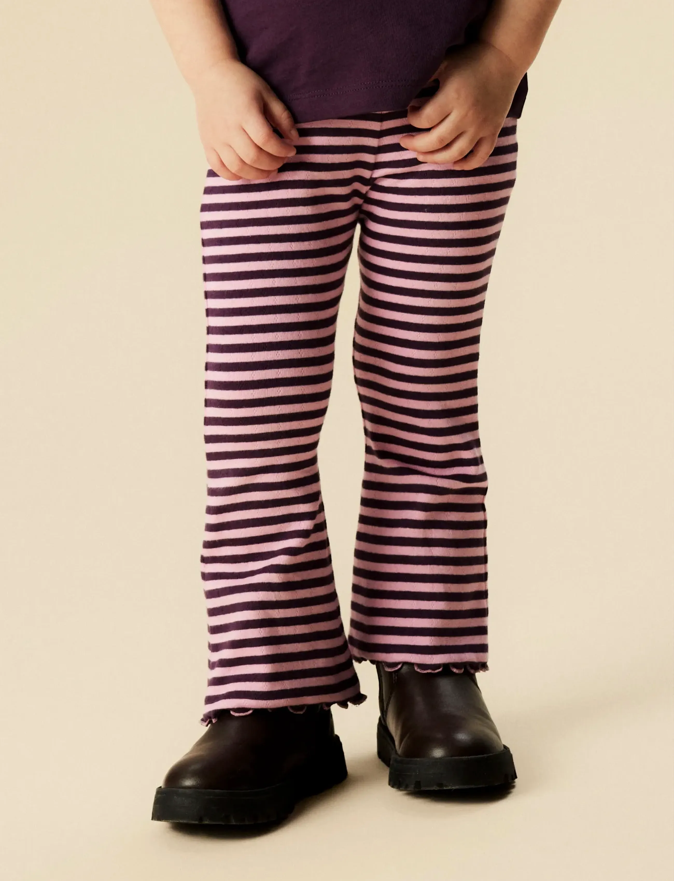 name it - NMFBENSA BOOTCUT LEGGING PB - leggings - blackberry wine - 4