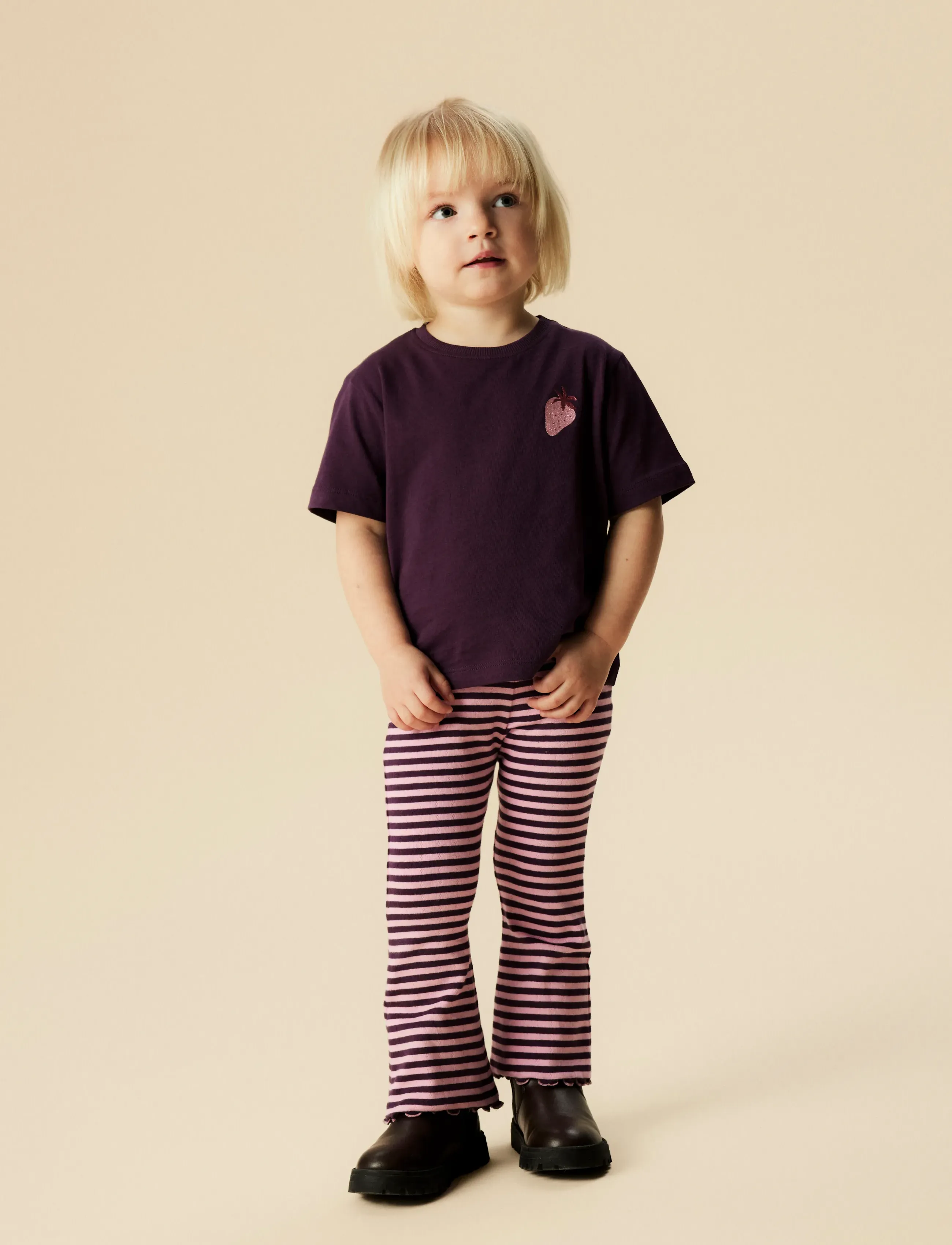 name it - NMFBENSA BOOTCUT LEGGING PB - leggings - blackberry wine - 5