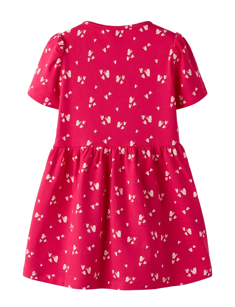 name it - NMFFILLA SS DRESS BOX PB - lühikeste varrukatega beebi kleidid - love potion - 1