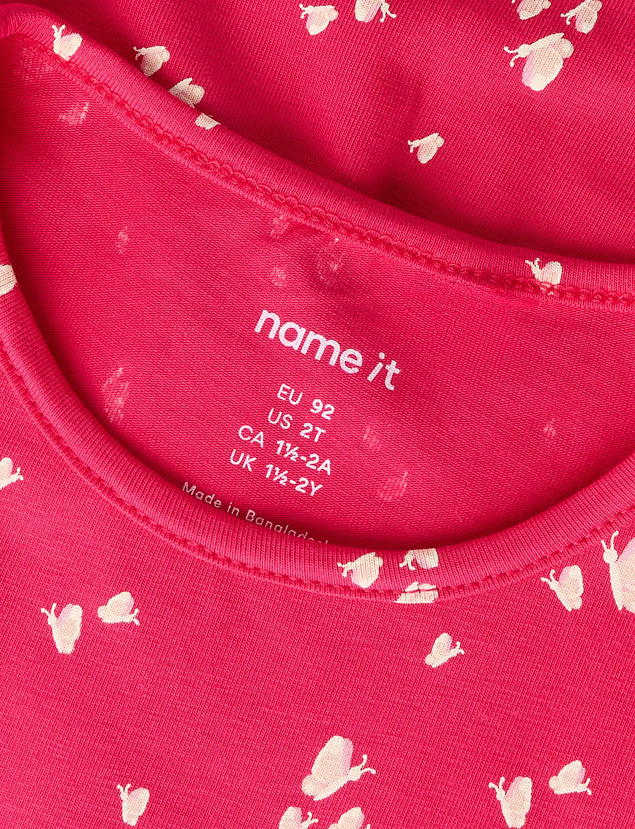 name it - NMFFILLA SS DRESS BOX PB - lühikeste varrukatega beebi kleidid - love potion - 2