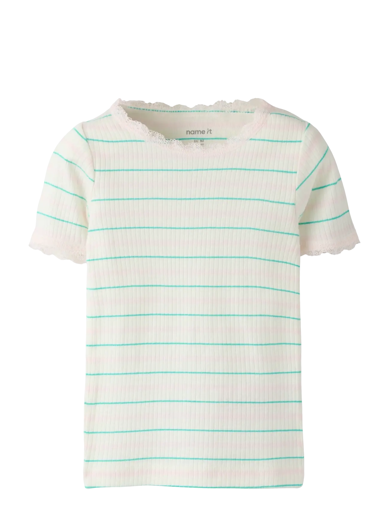 name it NMFFENSINA SLIM SS TOP PB - Nieuwe Mode - GARDENIA / cream