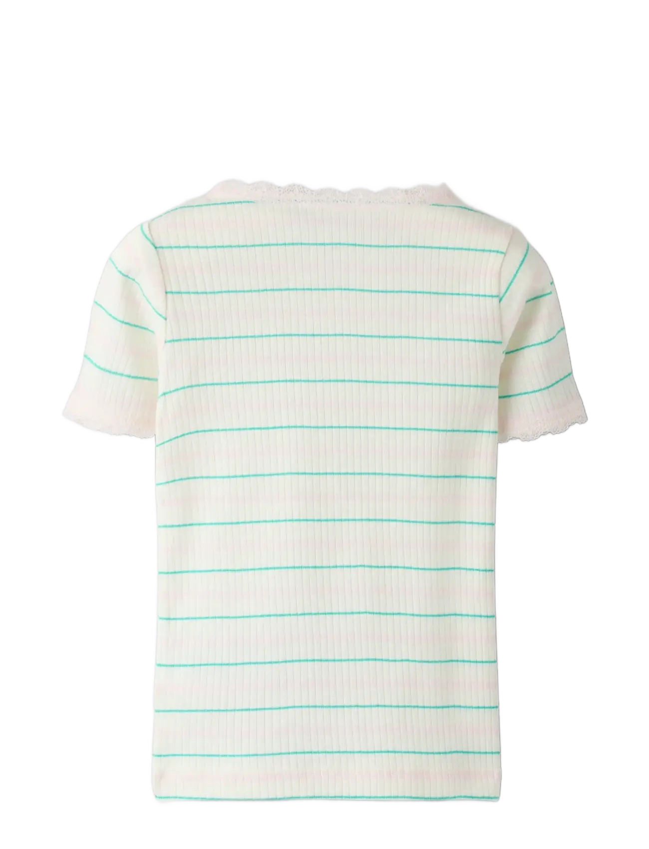 name it - NMFFENSINA SLIM SS TOP PB - kortärmade t-shirts - gardenia - 1