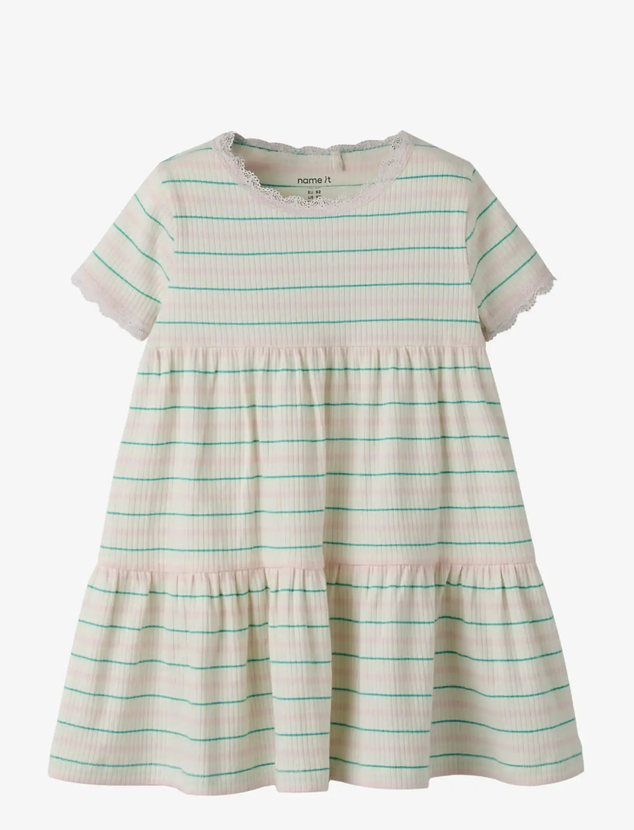 name it - NMFFENSINA SS DRESS PB - kortærmede babykjoler - gardenia - 0