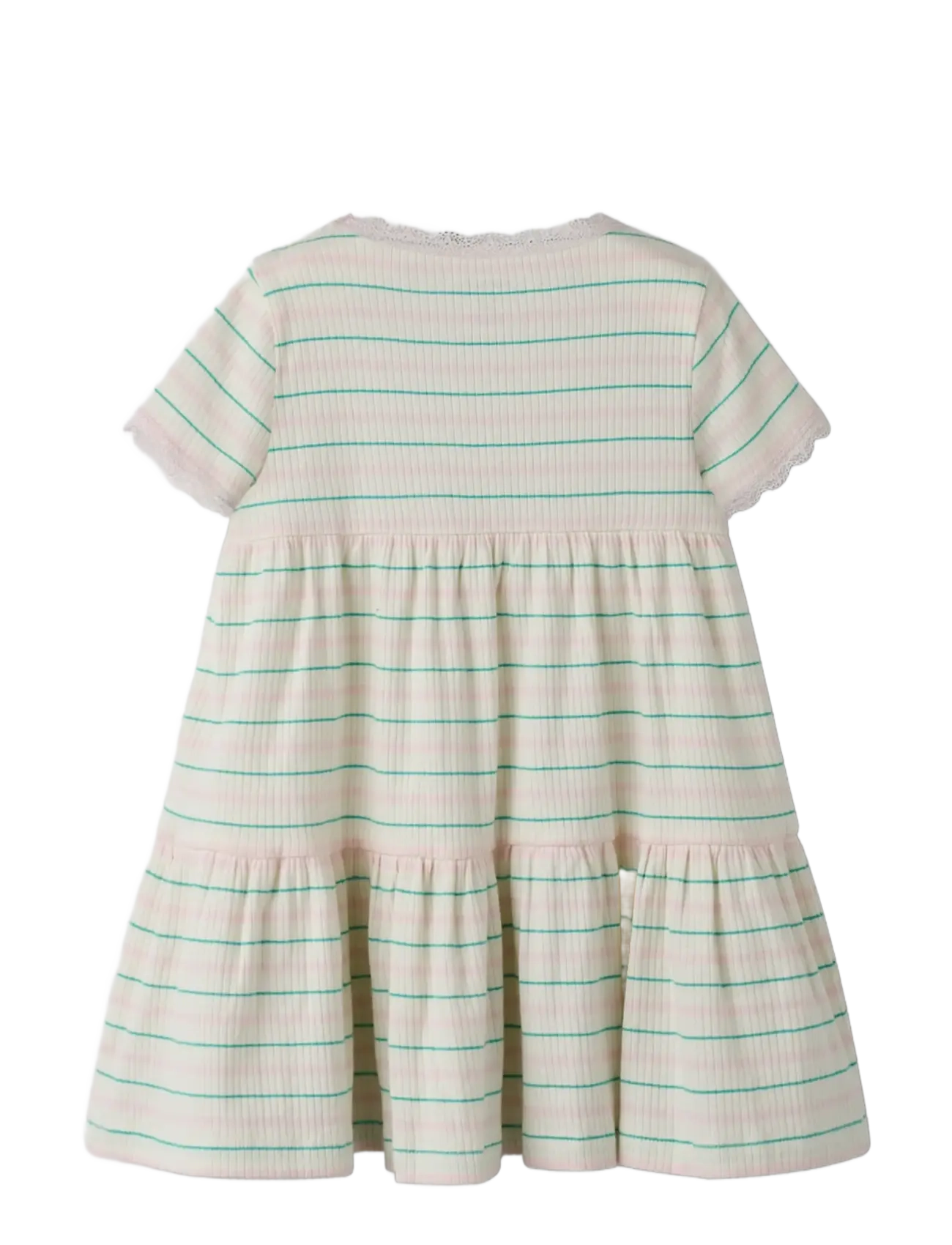 name it - NMFFENSINA SS DRESS PB - short-sleeved baby dresses - gardenia - 1