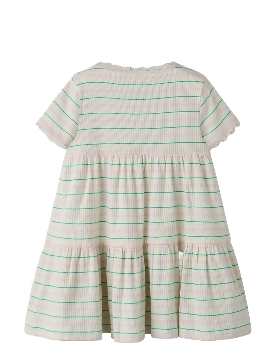 name it - NMFFENSINA SS DRESS PB - kurzärmelige babykleider - gardenia - 1