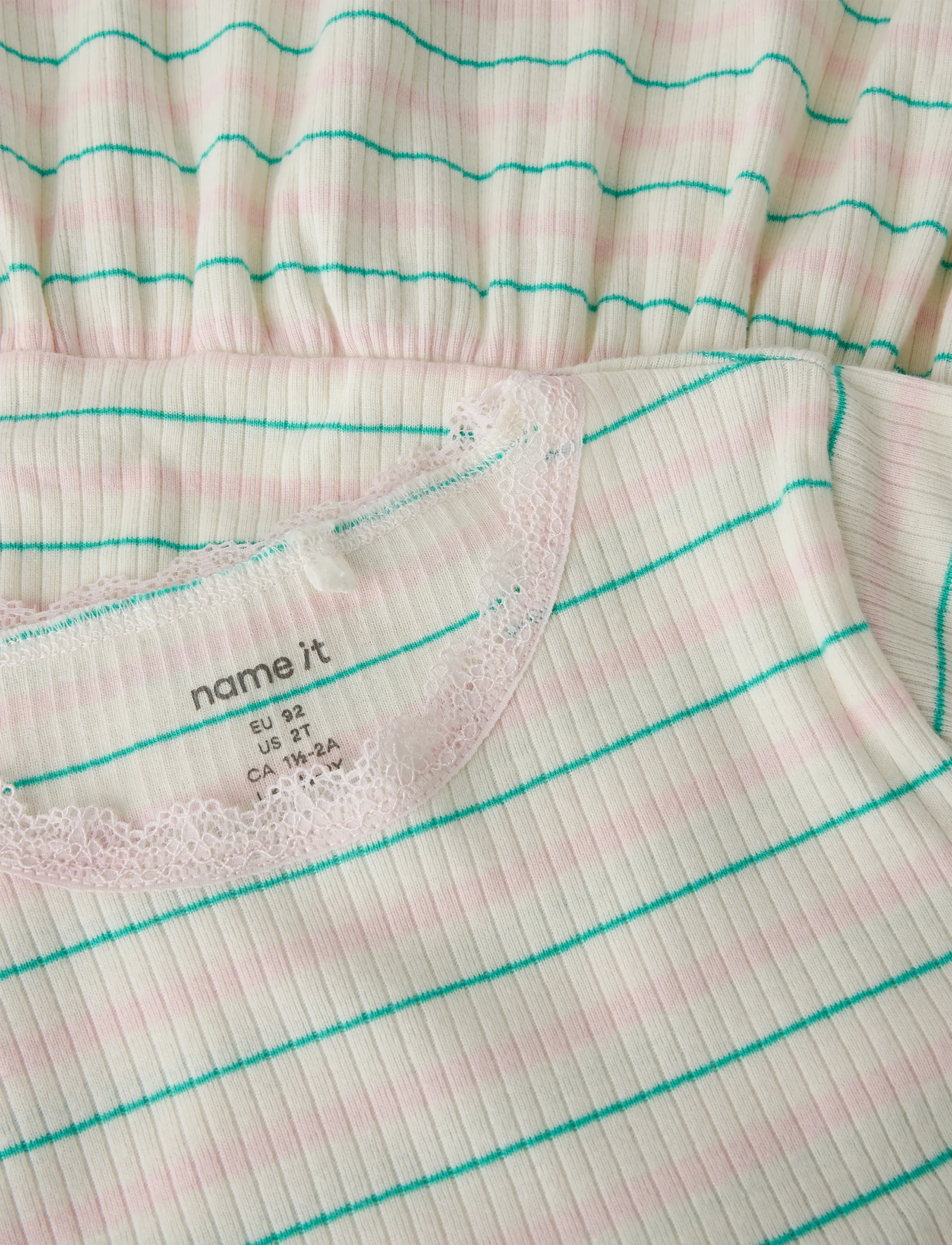 name it - NMFFENSINA SS DRESS PB - short-sleeved baby dresses - gardenia - 2