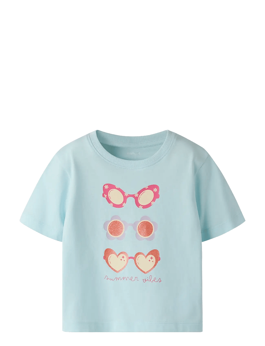 name it - NMFJANEY SS NREG TOP BOX PB - kurzärmelige - delicate blue - 0
