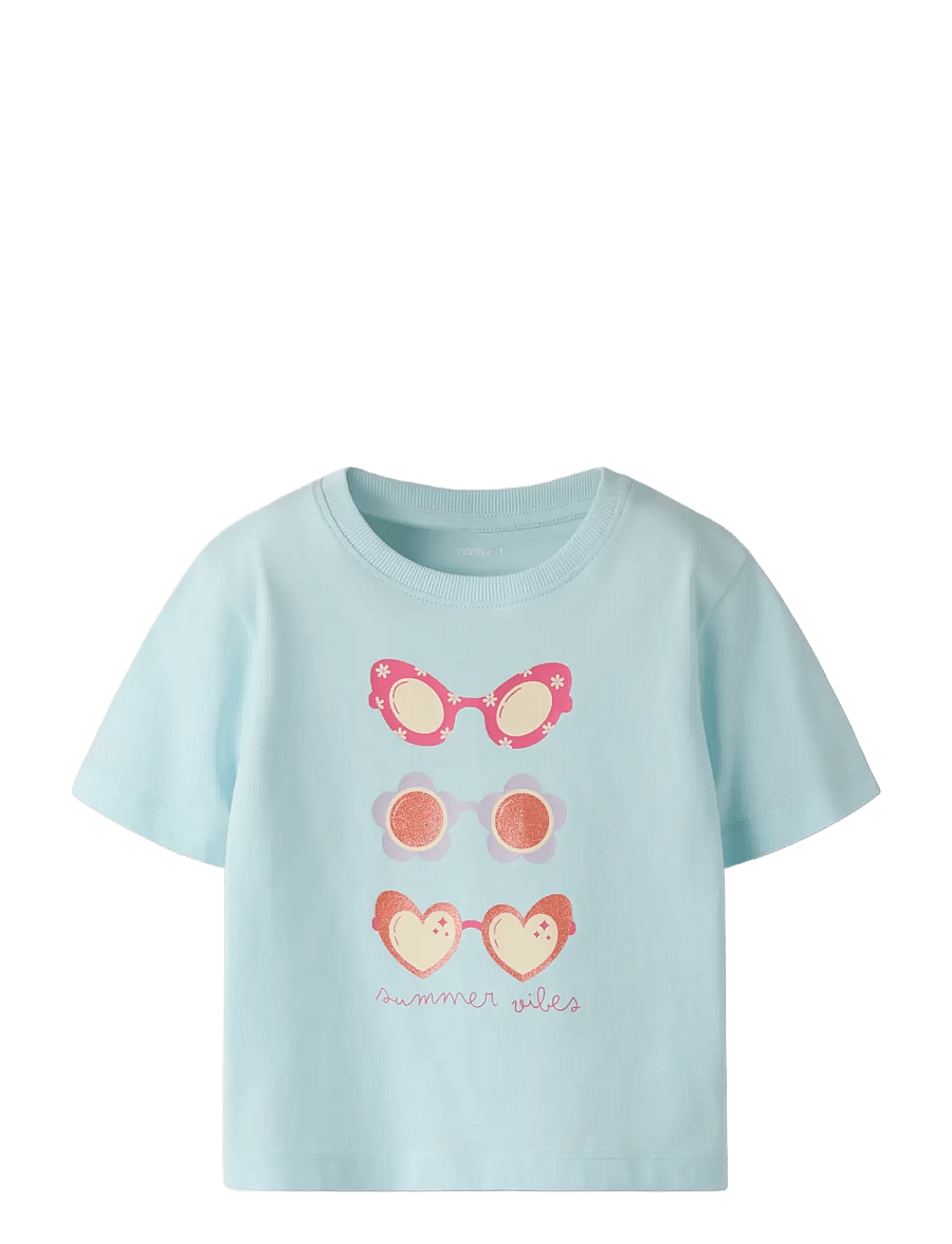 name it - NMFJANEY SS NREG TOP BOX PB - kurzärmelige - delicate blue - 2