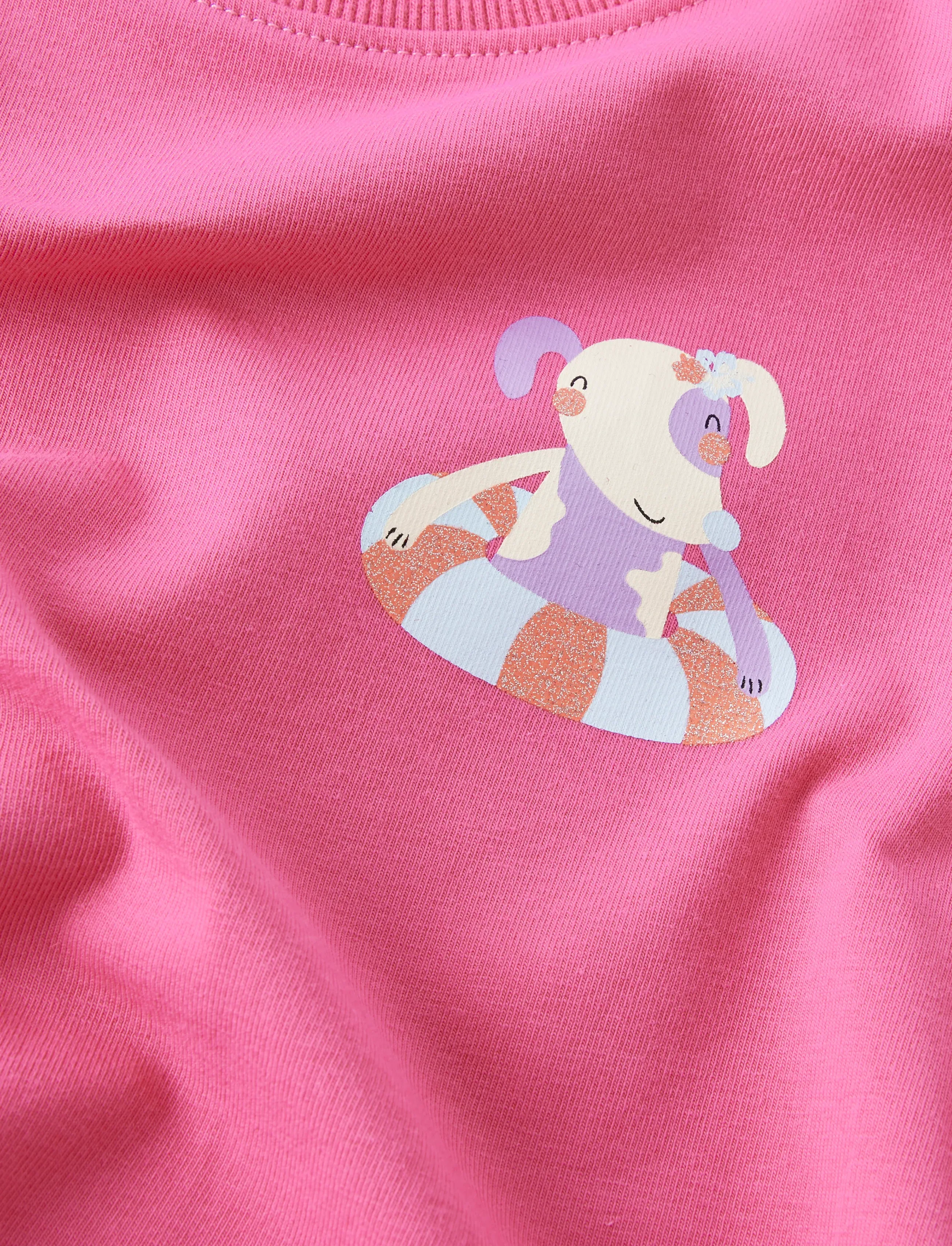 name it - NMFJANEY SS NREG TOP BOX  PB - kurzärmelige - fandango pink - 3