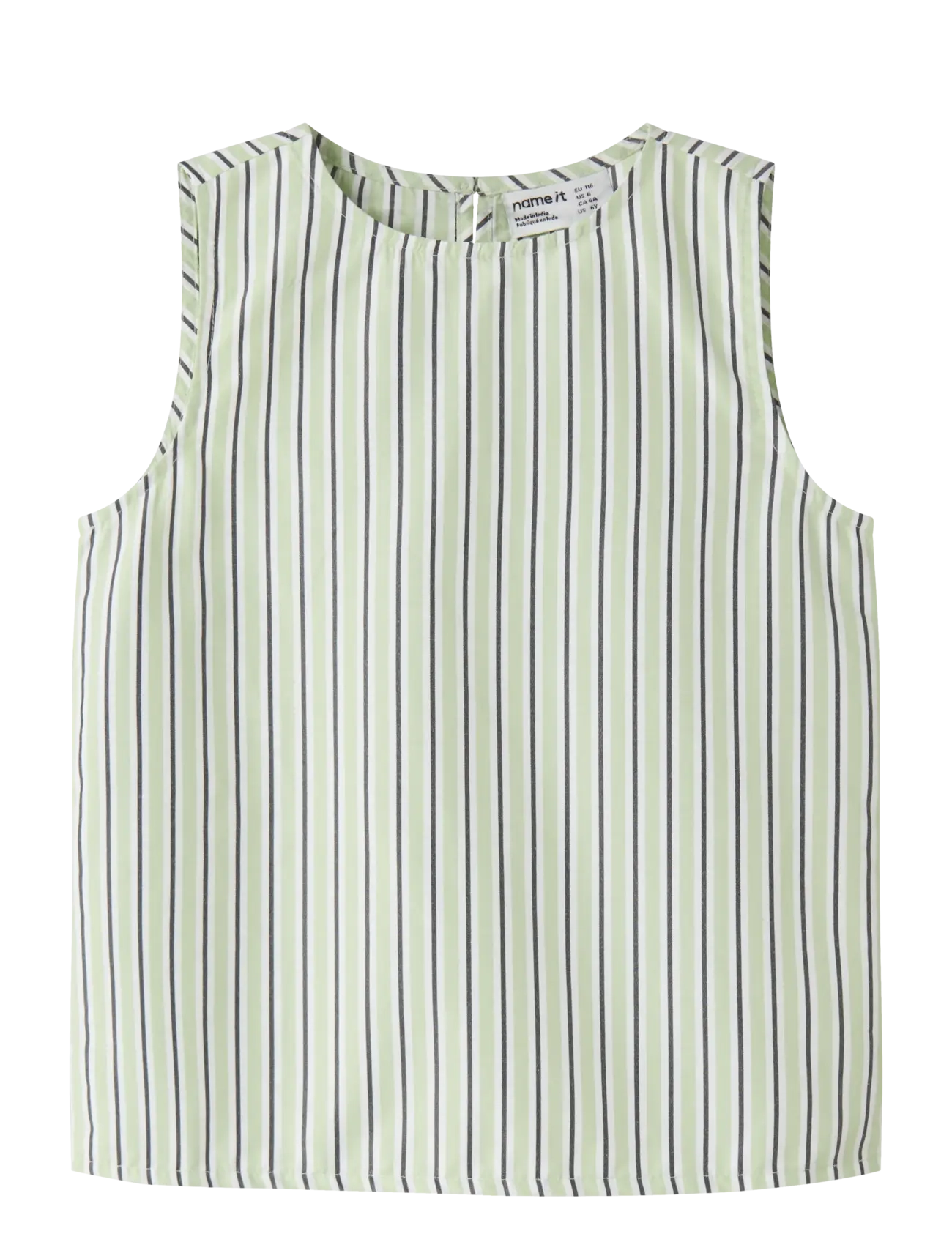 name it NMFHELENE SL TOP BOX PB - Neuheiten - PATINA GREEN / white