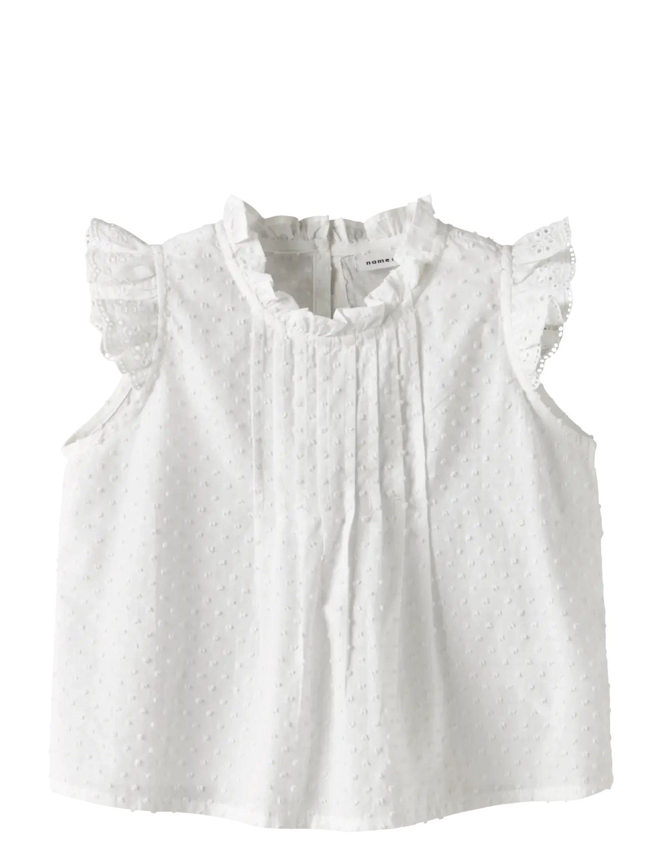 name it NMFJUSA SL TOP PB - Clothing - BRIGHT WHITE / white