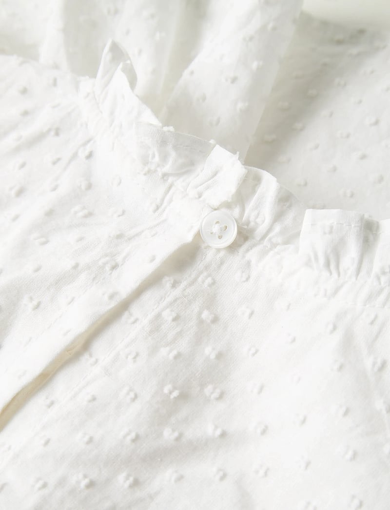 name it - NMFJUSA SL TOP PB - blusen & tuniken - bright white - 3