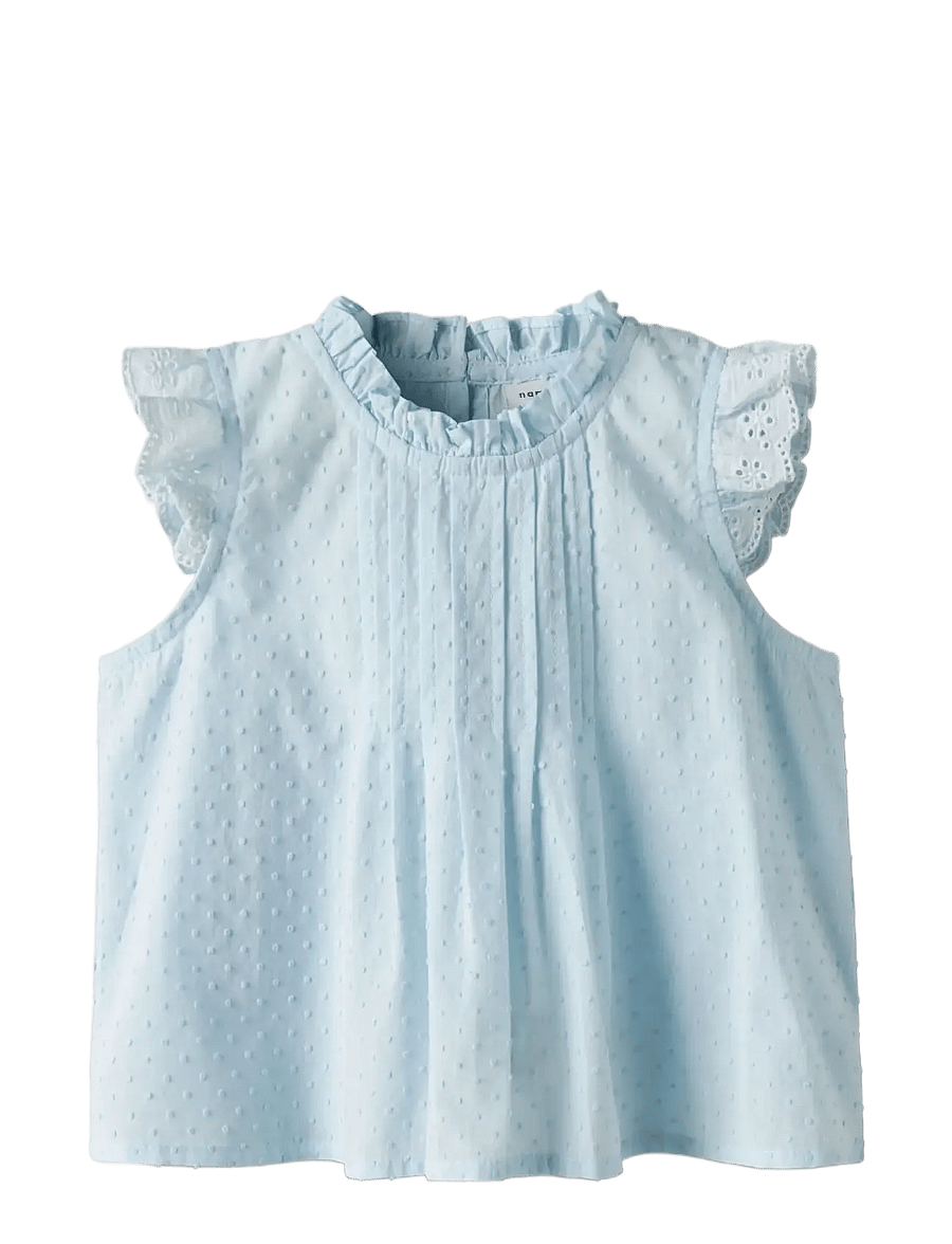 name it - NMFJUSA SL TOP PB - blūzes un tunikas - delicate blue - 2