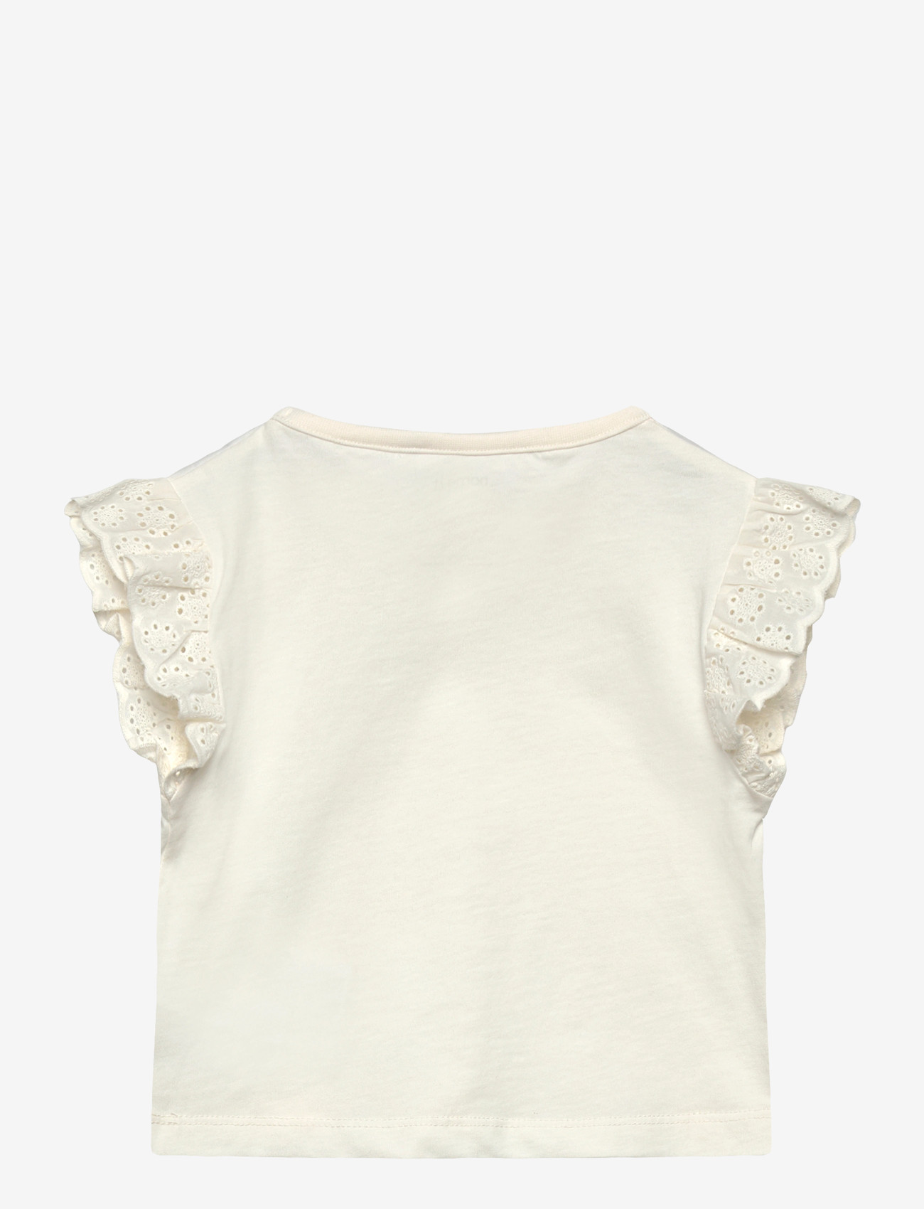 name it - NMFHAZEL CAPSL SH NREG TOP PB - kortærmede t-shirts - gardenia - 1