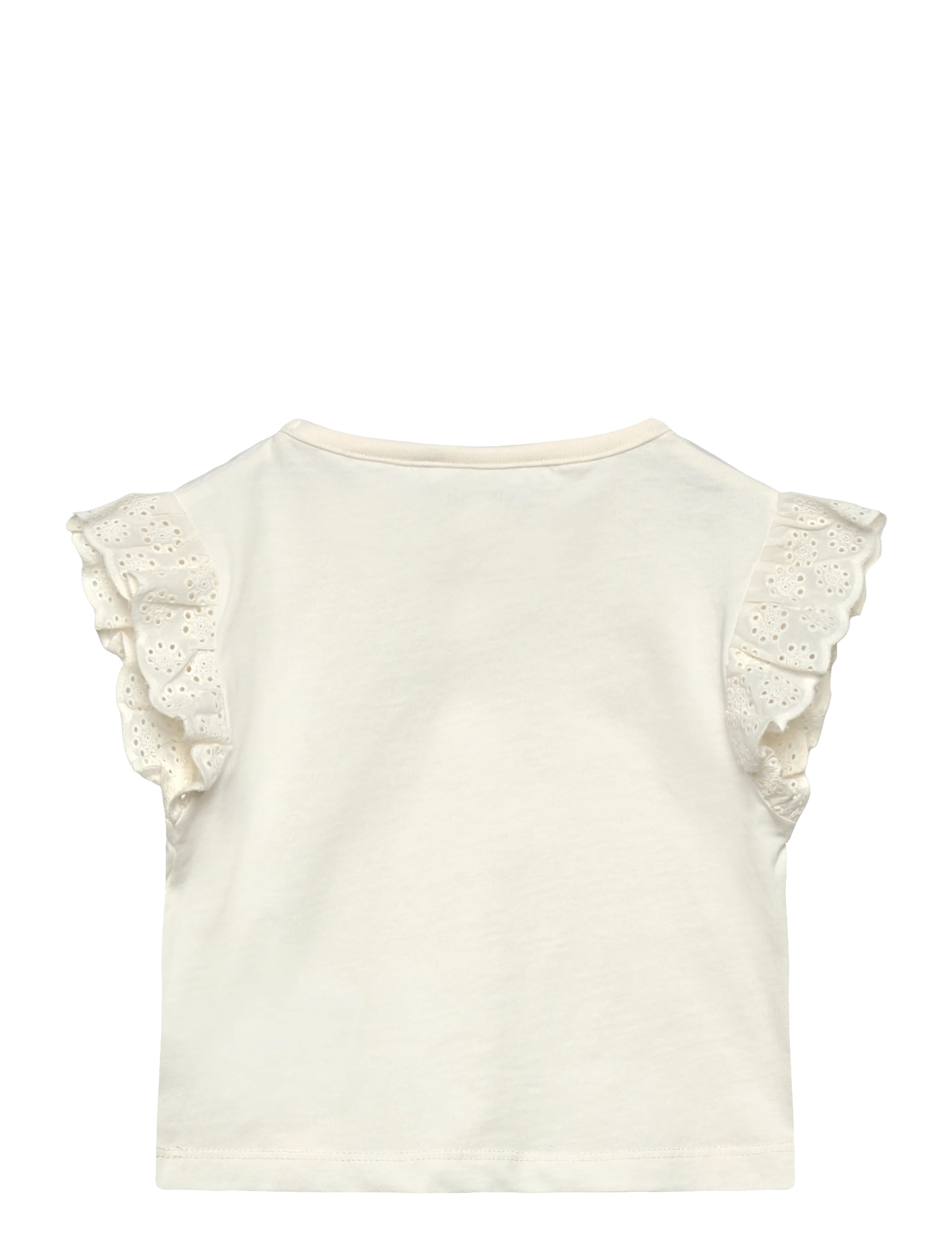 name it - NMFHAZEL CAPSL SH NREG TOP PB - lühikeste varrukatega t-särgid - gardenia - 1